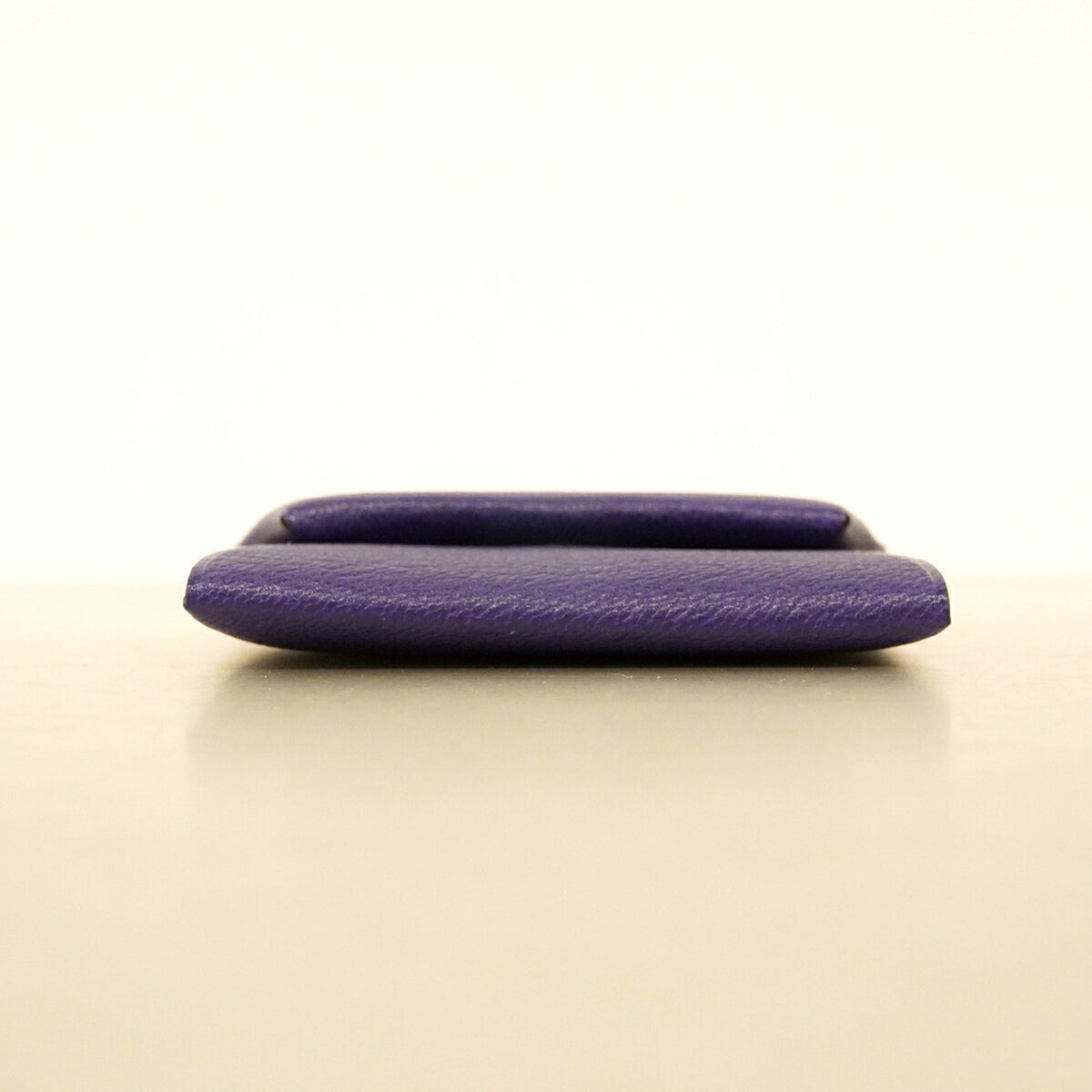 Hermes Purple Chevre Myzore Leather Coin Purse/Coin Case (Pre-Owned)
