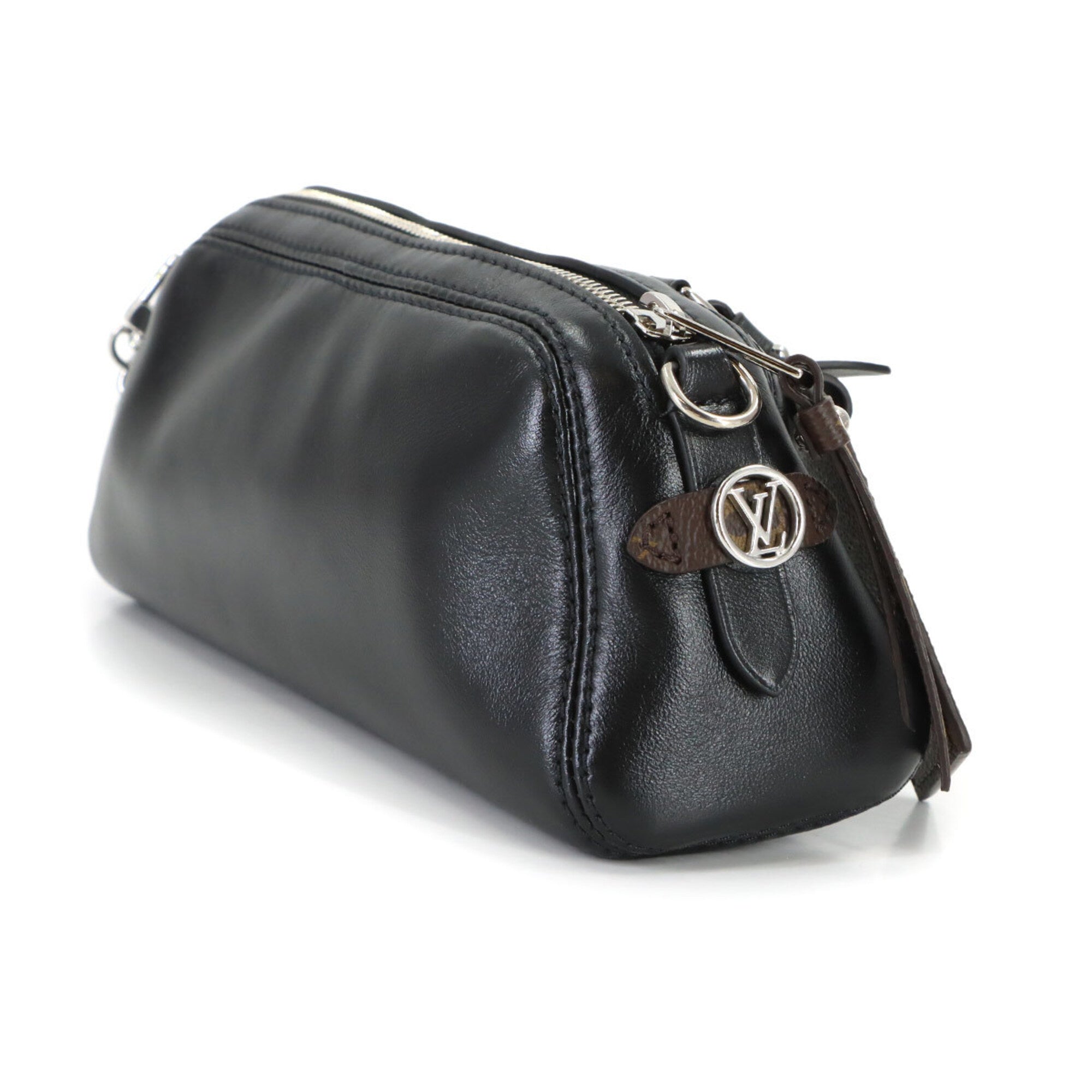 Louis Vuitton Monogram Noir Monogram Canvas Leather Handbag Pochette Shoulder Bag (Pre-Owned)