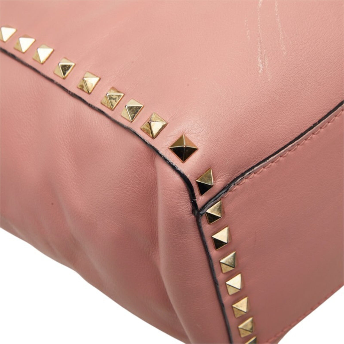 Valentino Pink Leather Handbag Shoulder Bag (Pre-Owned)