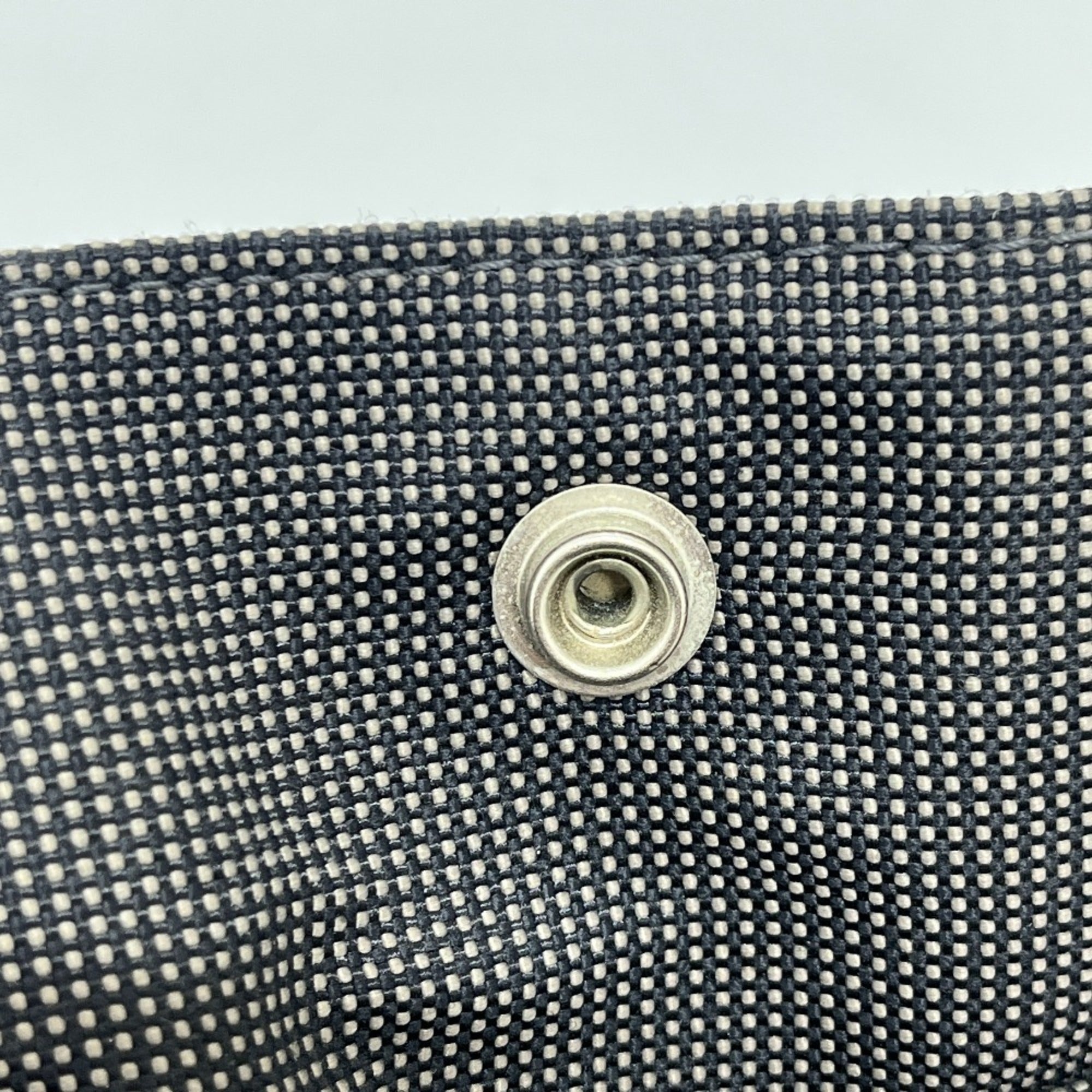 Hermes Gray Canvas Handbag Tote Bag (Pre-Owned)
