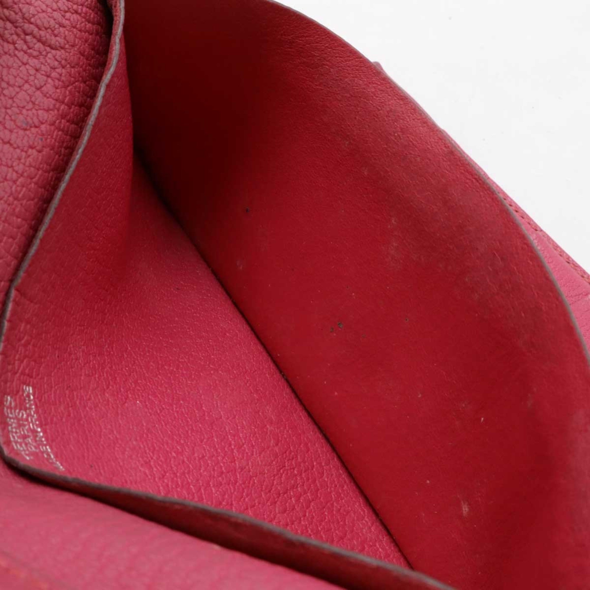 Hermes Pink Leather Long Wallet (Tri-Fold) (Pre-Owned)