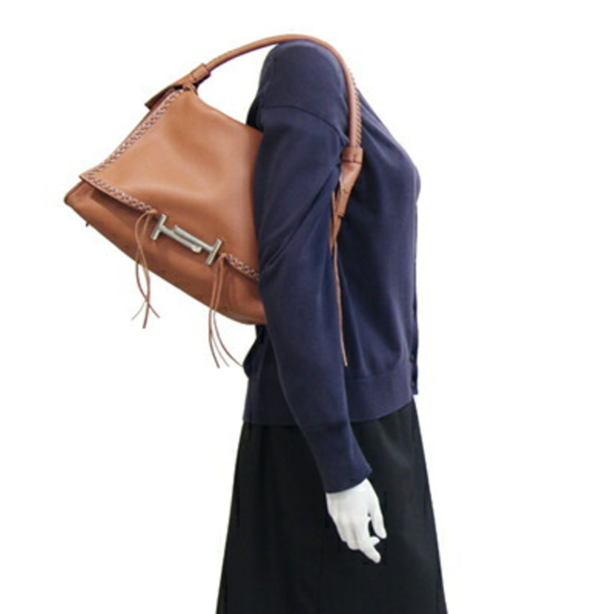 Tod's Brown Leather Shoulder Bag (Pre-Owned)