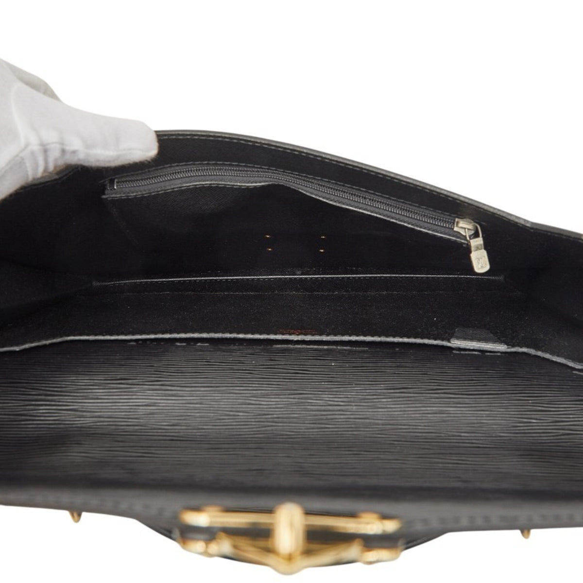 Louis Vuitton Black Noir Leather Shoulder Bag (Pre-Owned)