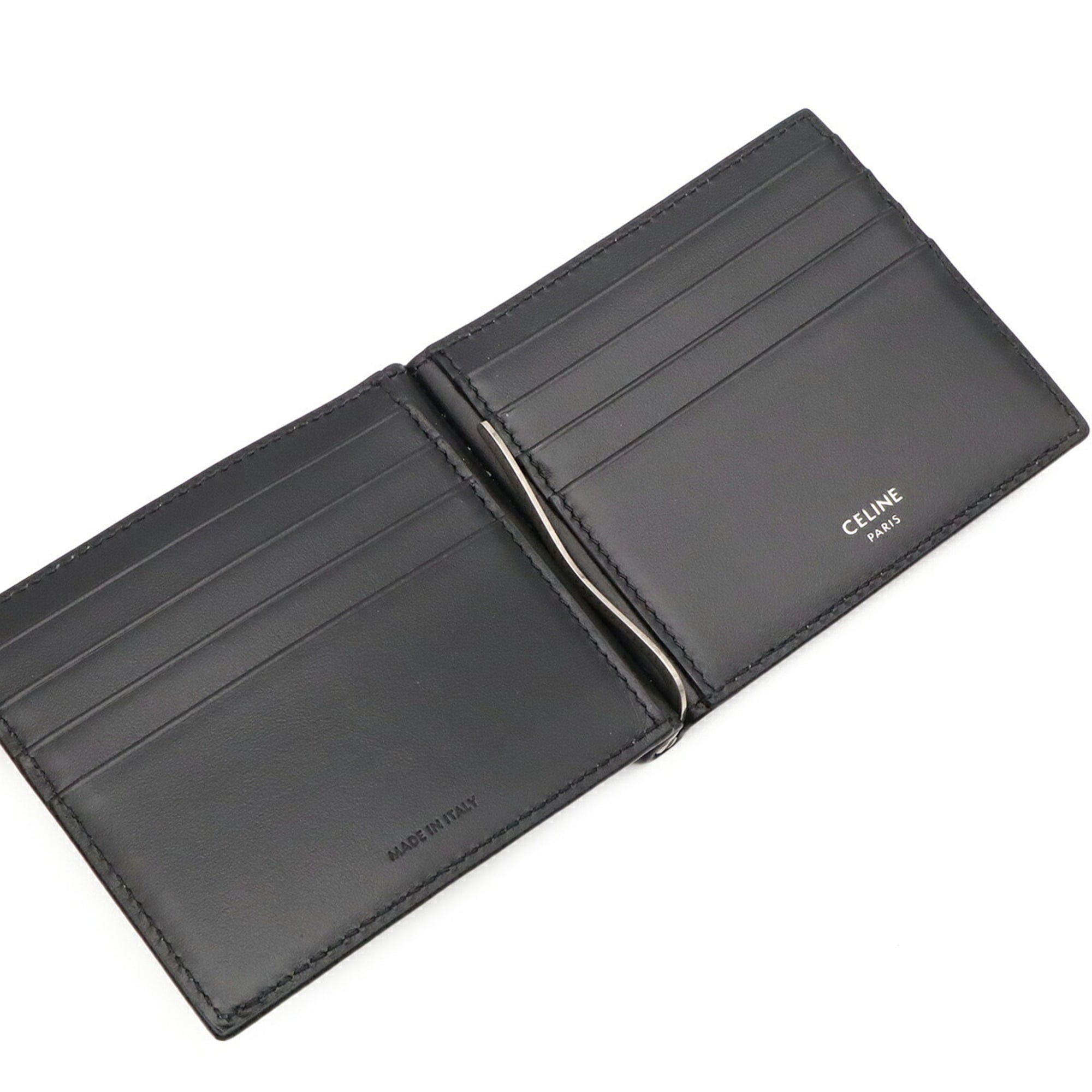 Celine Black Brown Coated Canvas Wallet (Bi-Fold) (Pre-Owned)
