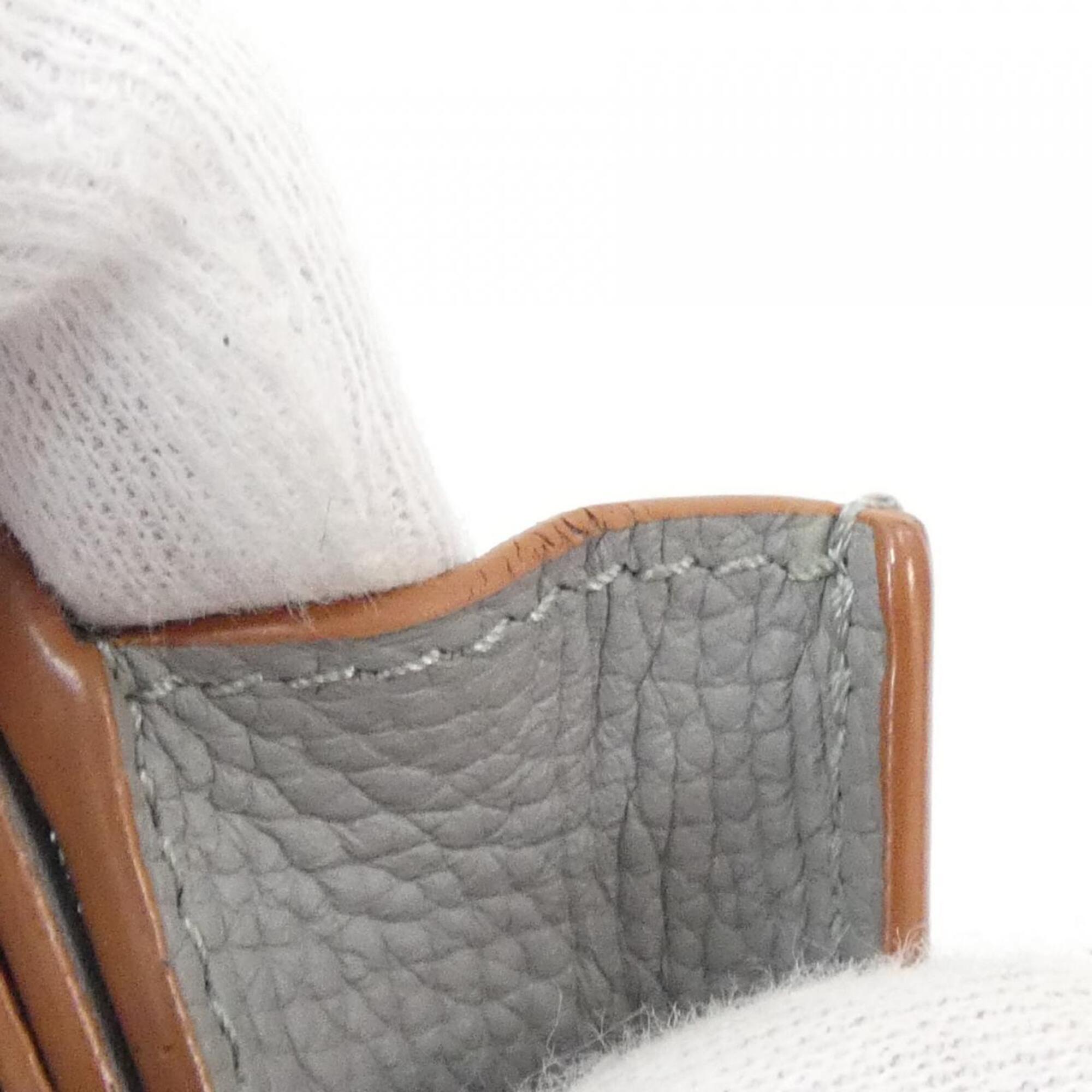 Loewe Gray Leather Wallet (Tri-Fold) (Pre-Owned)