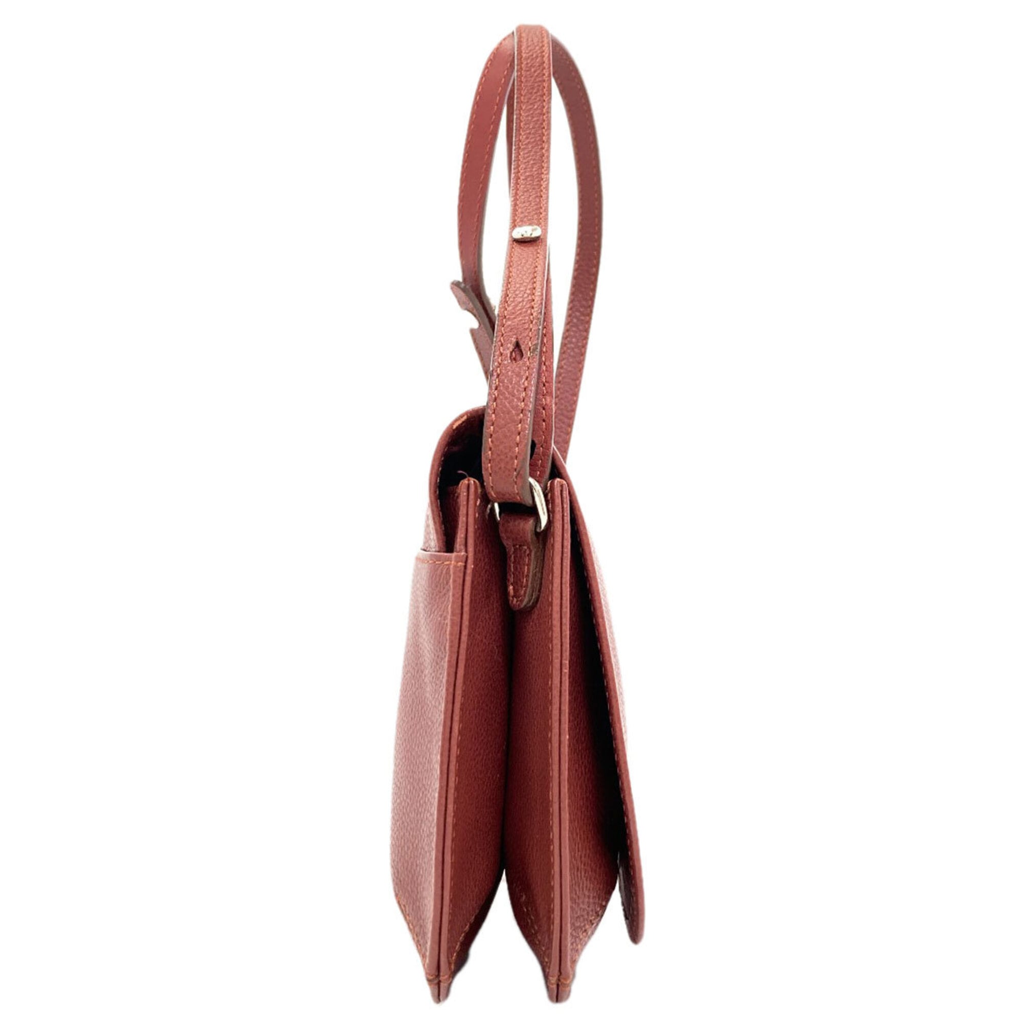 Longchamp Brown Leather Shoulder Bag (Pre-Owned)