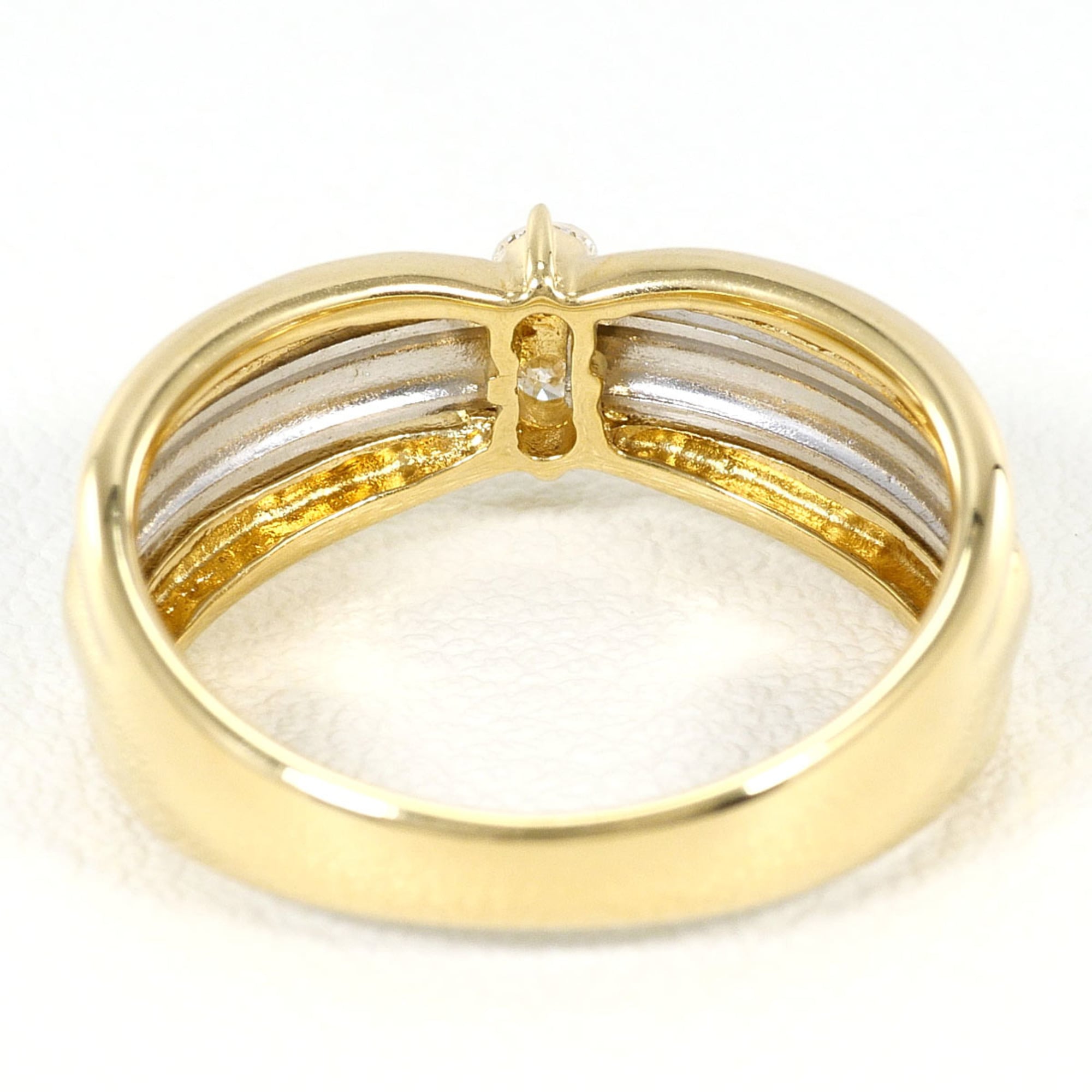 Unbranded Platinum Yellow Yellow Gold (18K) Platinum 900 Band Ring (Pre-Owned)