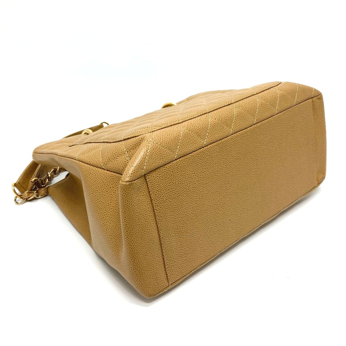 Chanel Beige Leather Tote Bag (Pre-Owned)