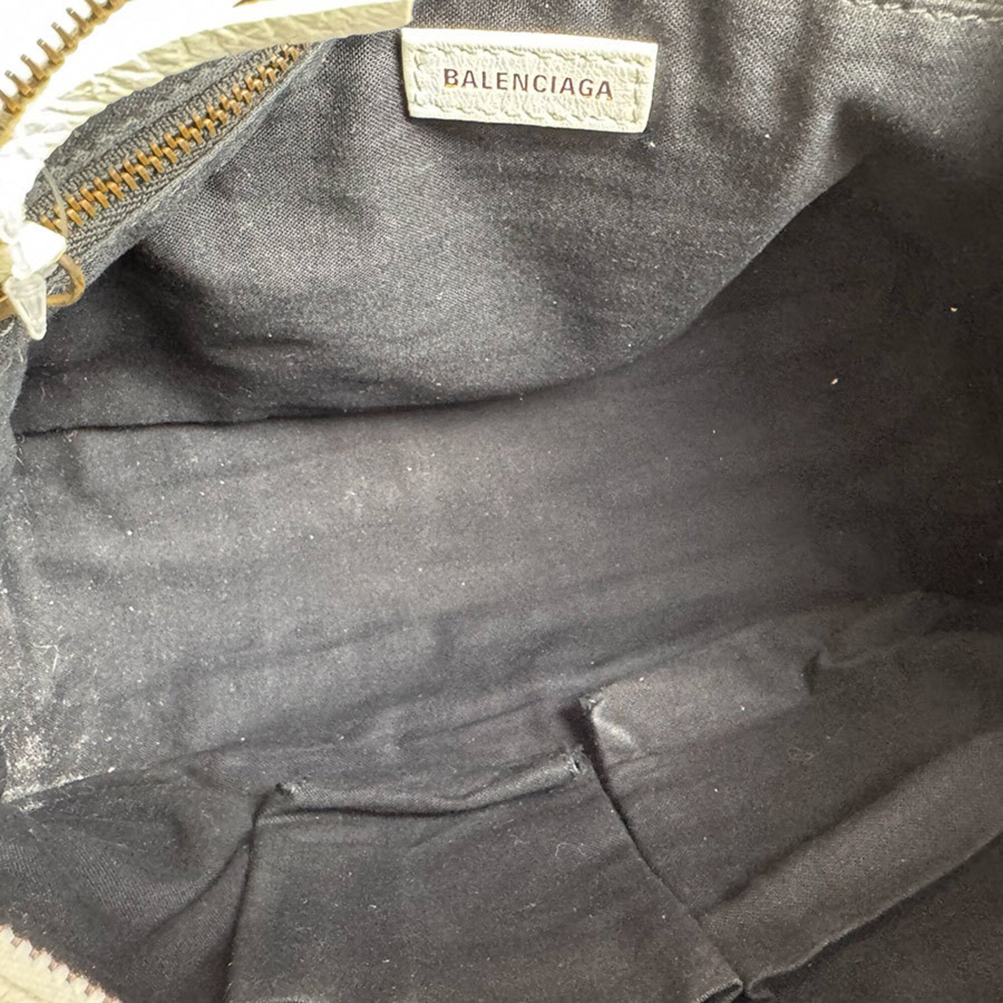 Balenciaga Black Pink White Leather Handbag (Pre-Owned)