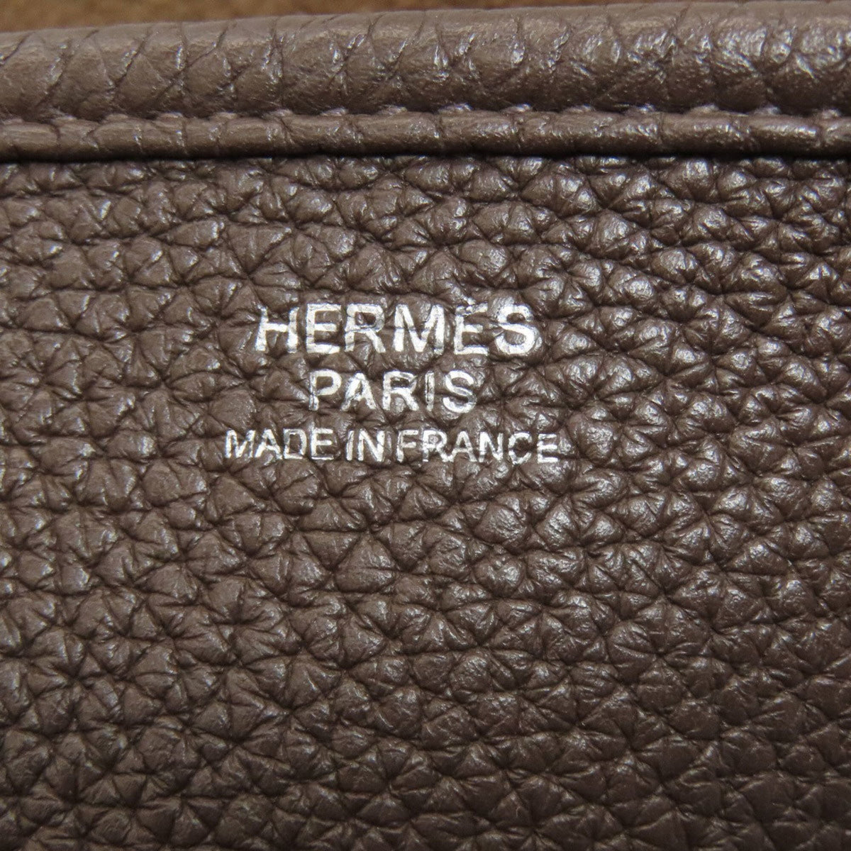 Hermes Dark Brown Taurillon Clemence Leather Shoulder Bag (Pre-Owned)