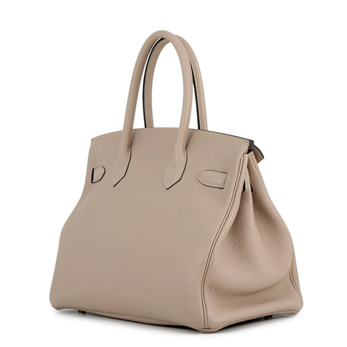 Hermes Gris Tourterelle Togo Leather Handbag (Pre-Owned)