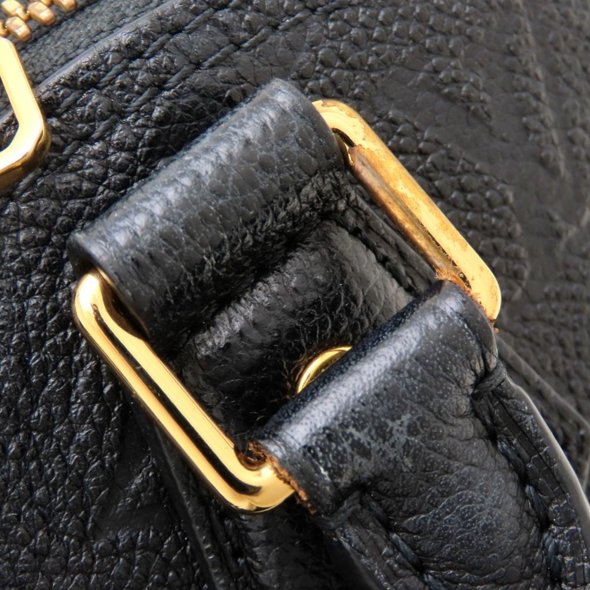 Louis Vuitton Monogram Noir Leather Handbag (Pre-Owned)