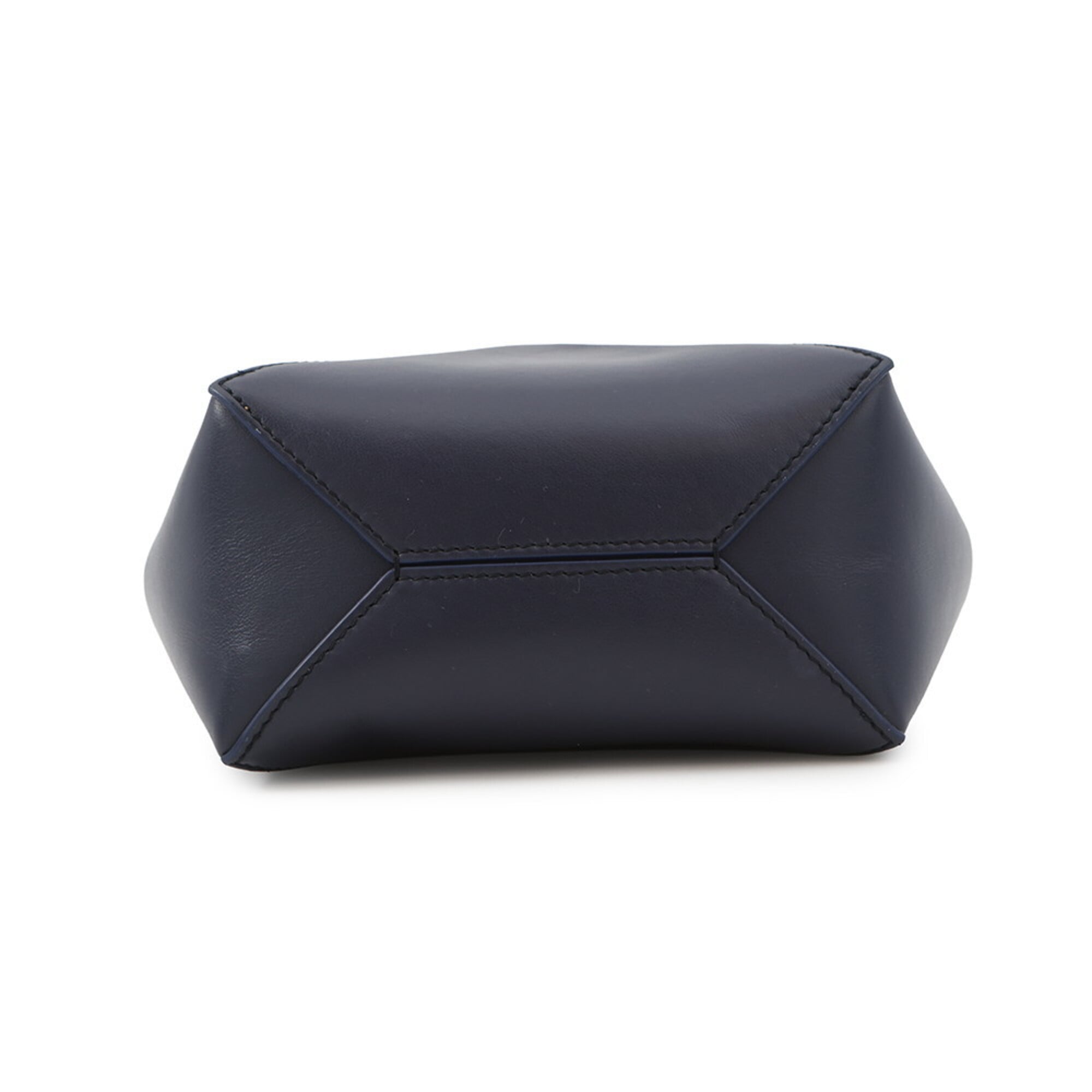 Loewe Navy Leather Handbag Tote Bag (Pre-Owned)