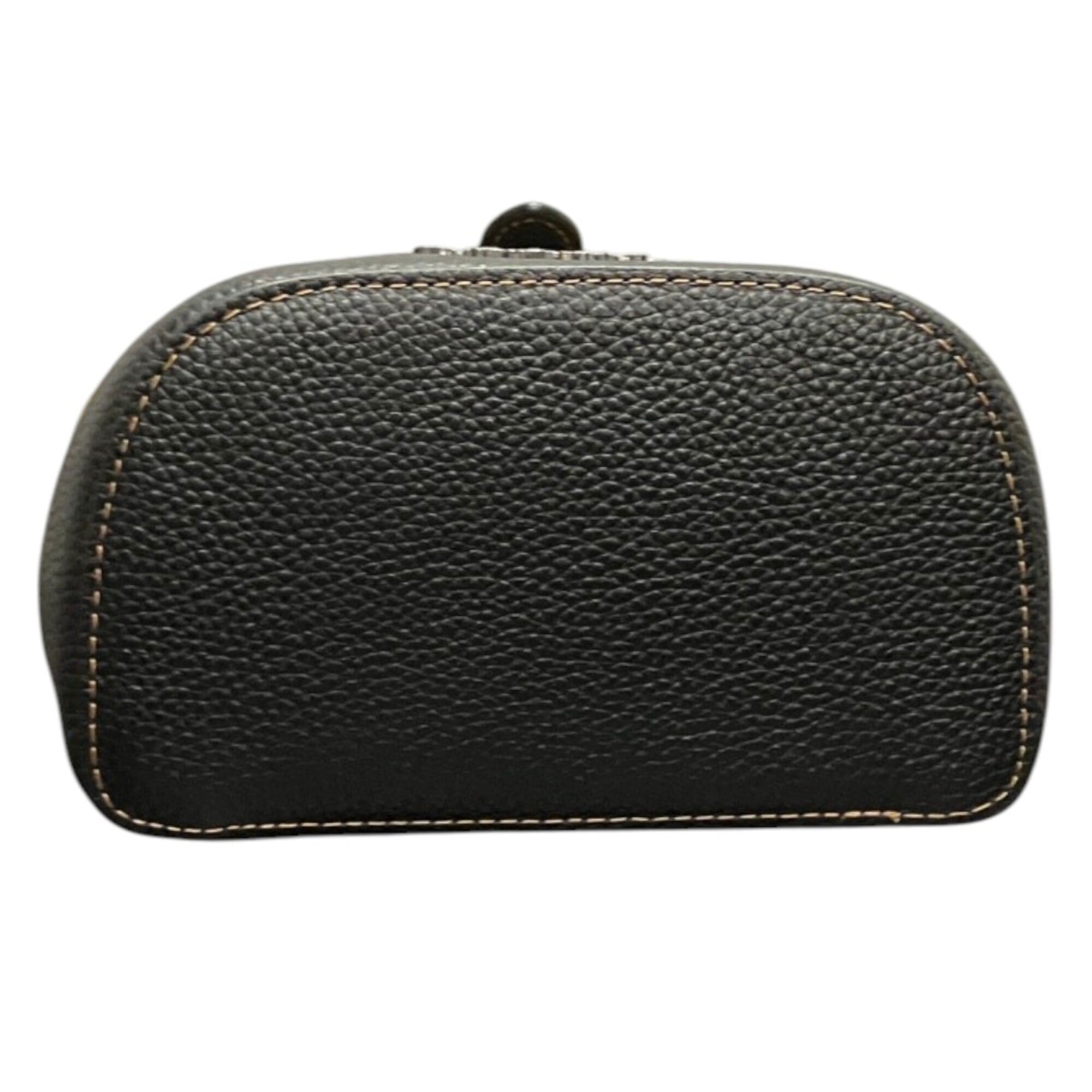 Coach Beige Black Pvc Leather Shoulder Bag (Pre-Owned)