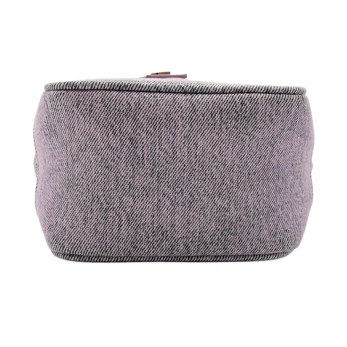 Yves Saint Laurent Purple Denim Shoulder Bag Vanity Bag (Pre-Owned)