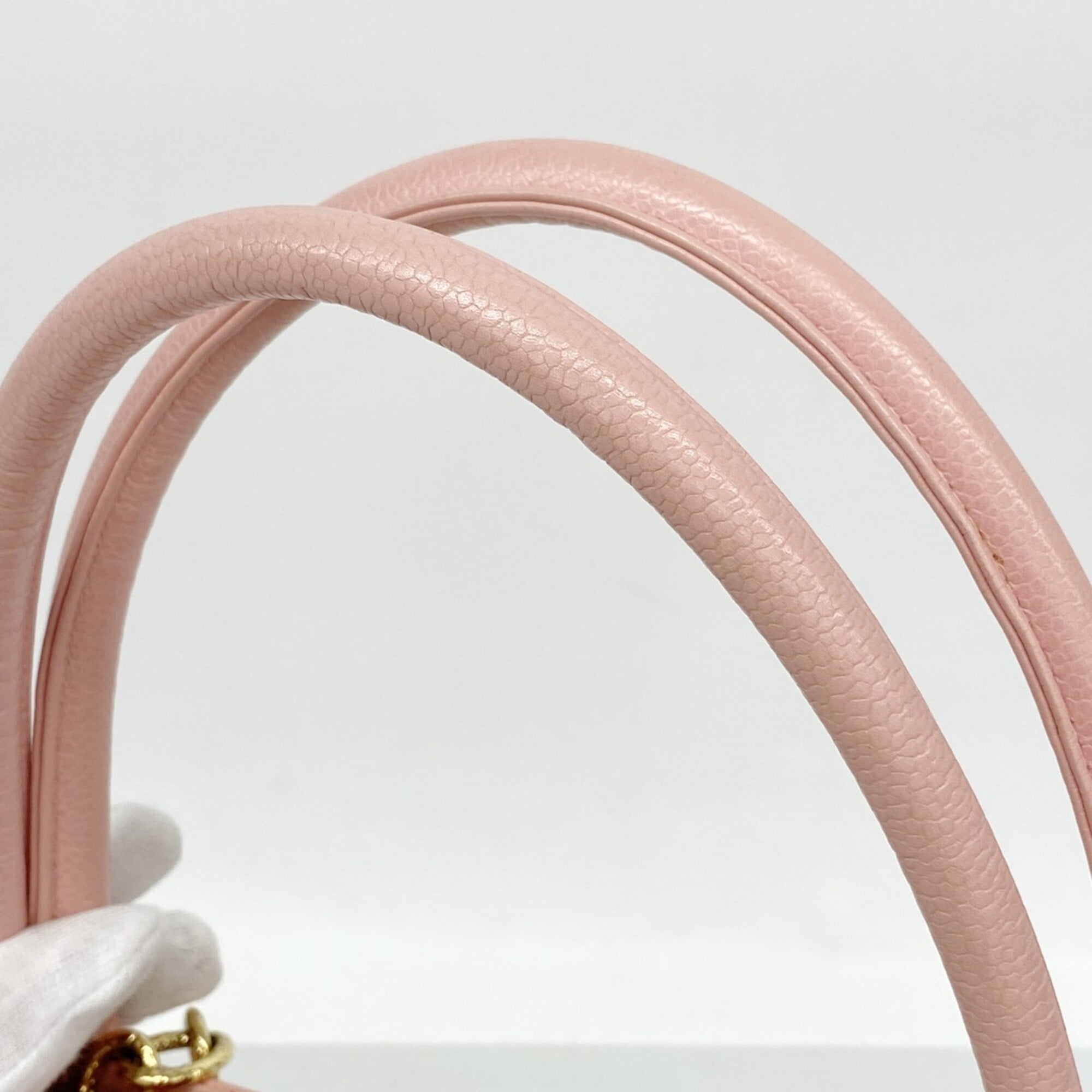 Chanel Pink Grained Calfskin Tote Bag (Pre-Owned)