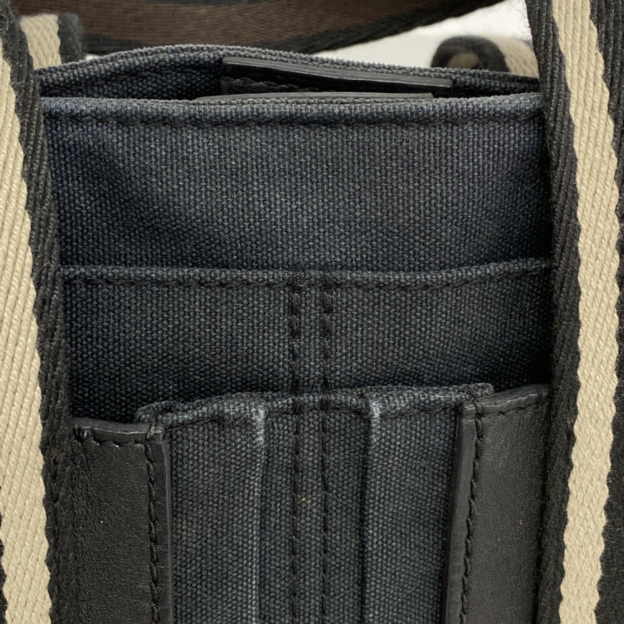 Hermes Black Canvas Handbag (Pre-Owned)