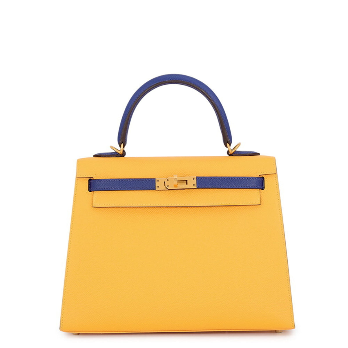 Hermes Kelly Blue Royal Epsom Leather Handbag (Pre-Owned)