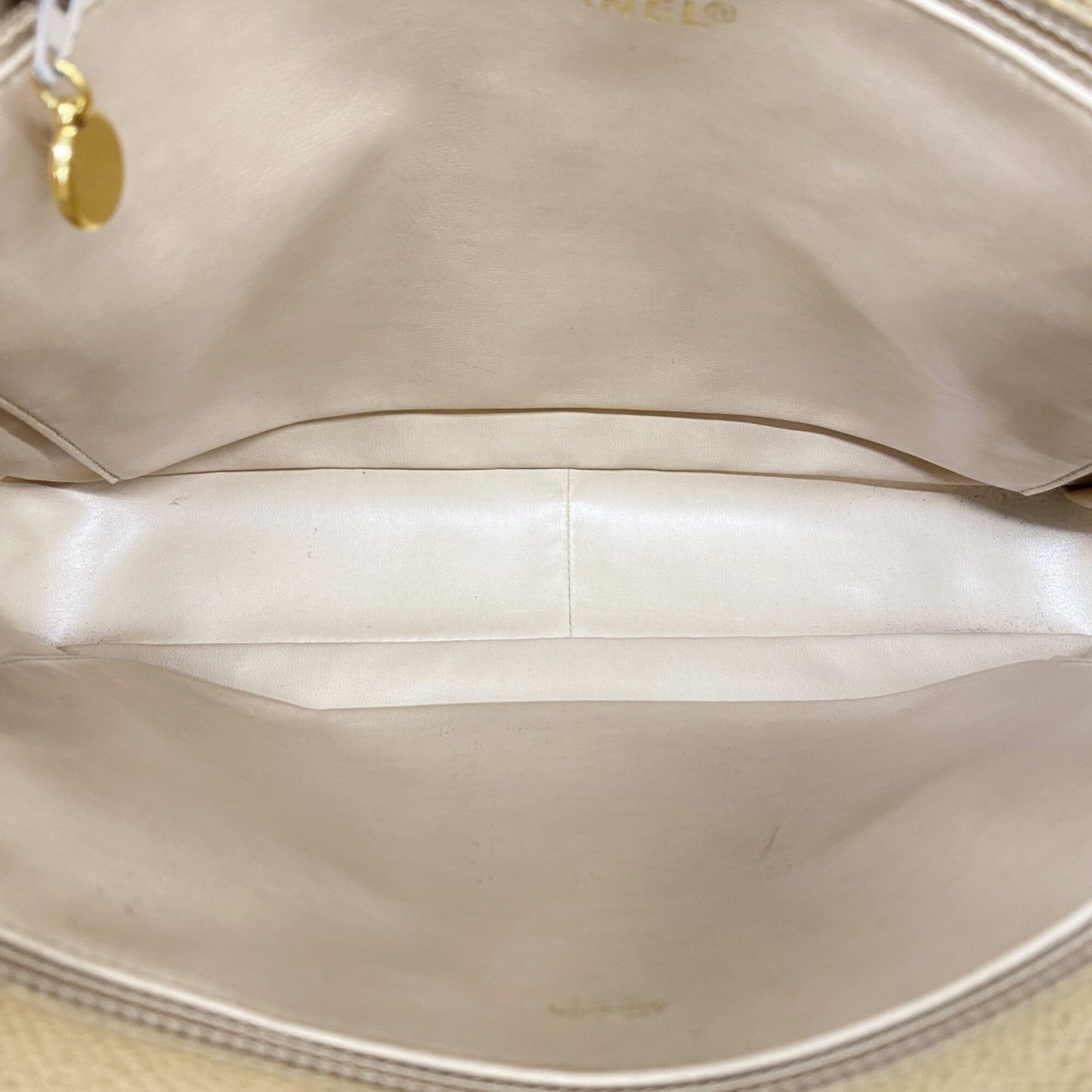 Chanel Light Brown Grained Calfskin Tote Bag (Pre-Owned)