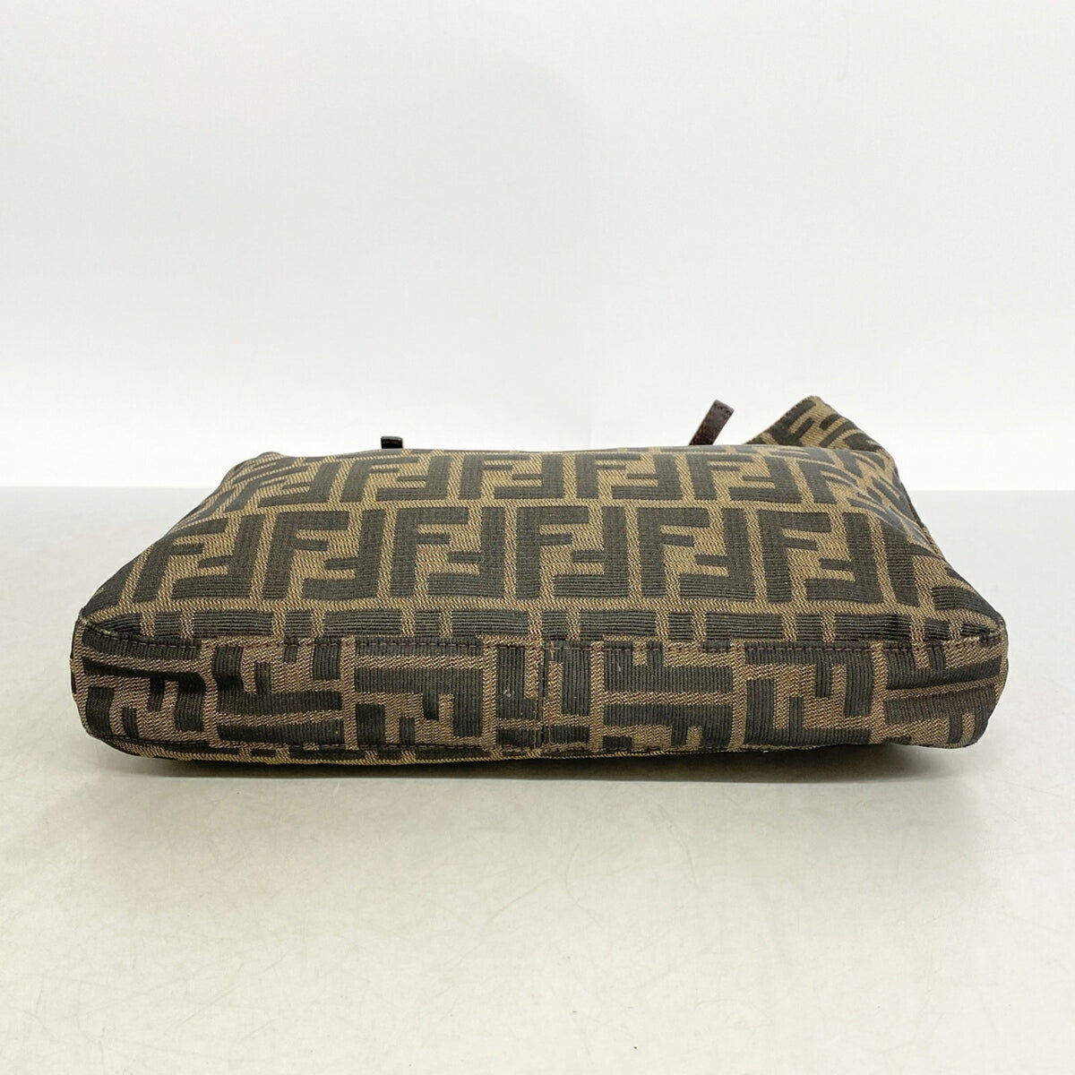 Fendi Brown Nylon Canvas Shoulder Bag (Pre-Owned)