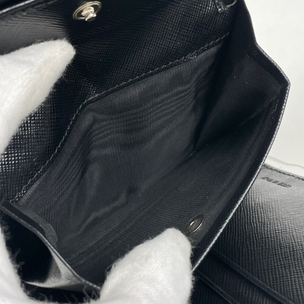 Prada Black Nero Nylon Wallet (Tri-Fold) (Pre-Owned)