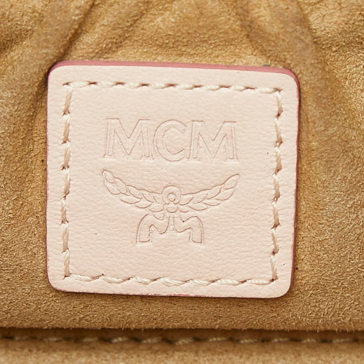 Mcm Pink Pvc Handbag Shoulder Bag Vanity Bag (Pre-Owned)