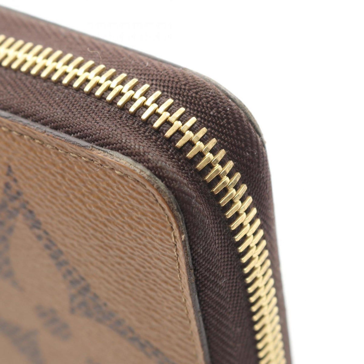 Louis Vuitton Brown Coated Canvas Long Wallet (Bi-Fold) (Pre-Owned)