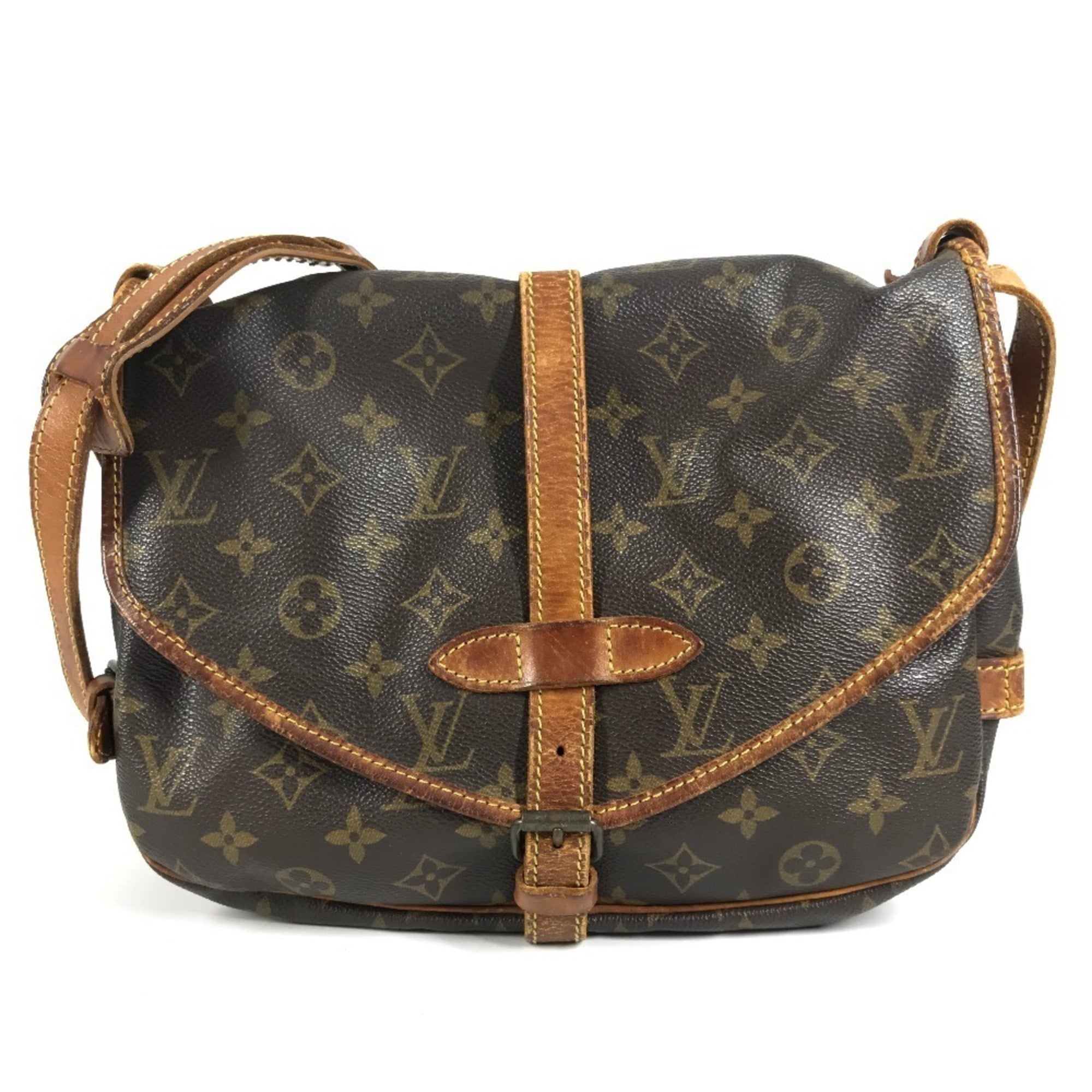 Louis Vuitton Brown Monogram Shoulder Bag (Pre-Owned)