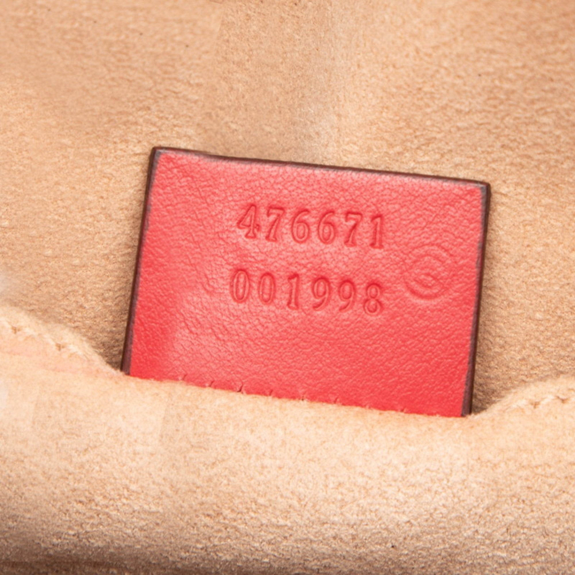 Gucci Red Color Leather Backpack (Pre-Owned)