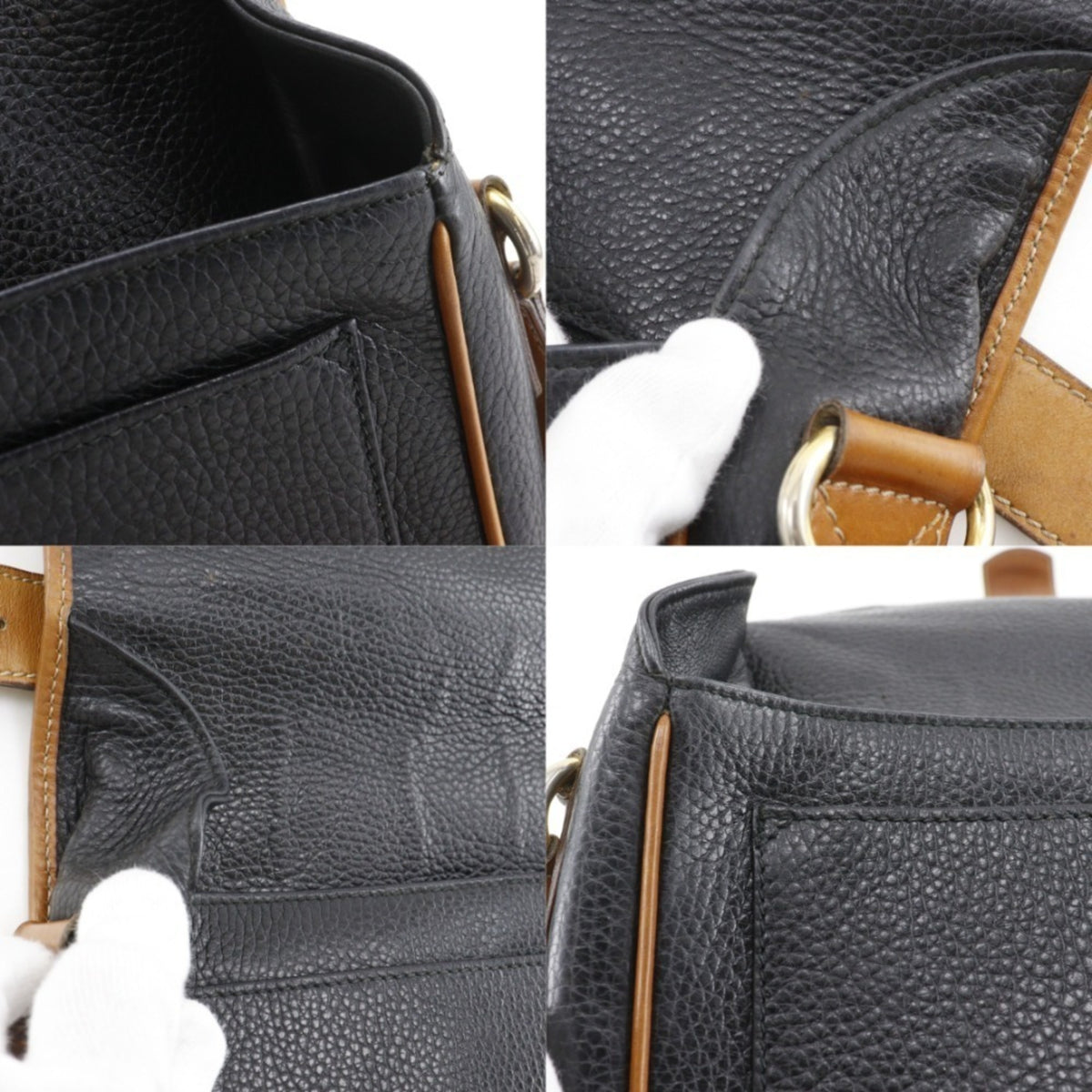 Celine Black Leather Shoulder Bag (Pre-Owned)