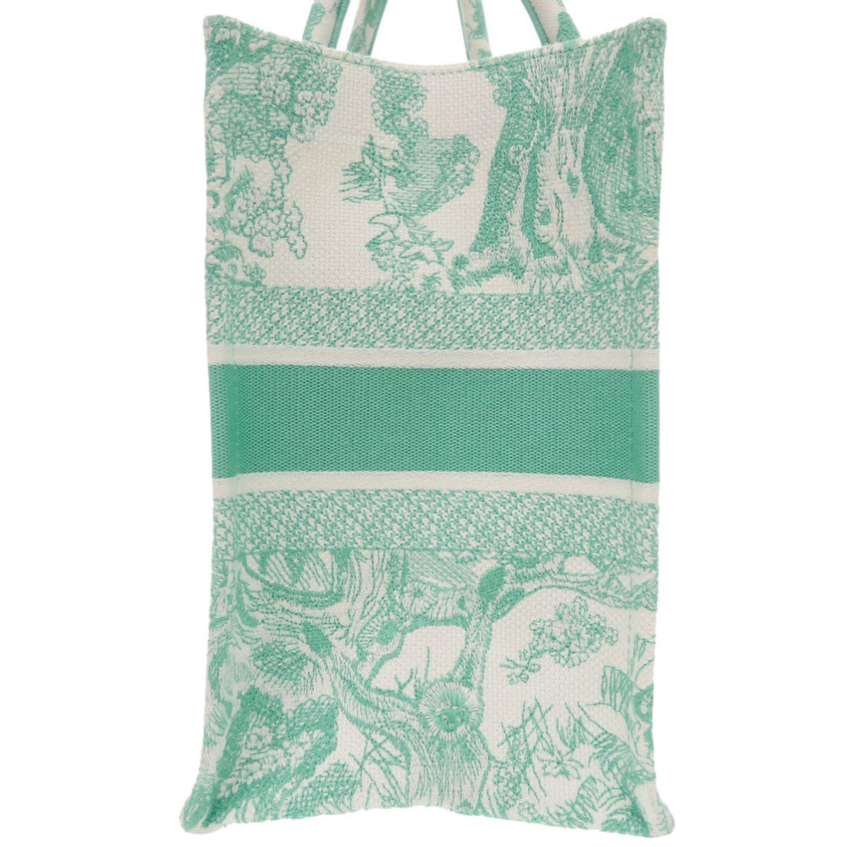 Christian Dior Green Canvas Tote Bag (Pre-Owned)
