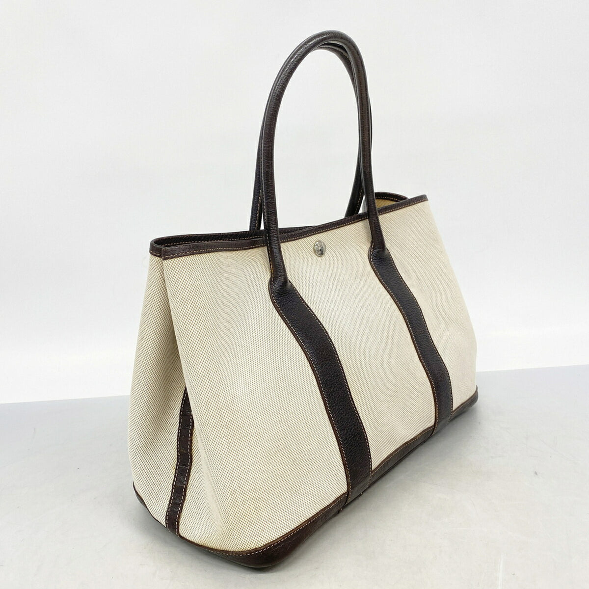 Hermes Brown Toile H Tote Bag (Pre-Owned)