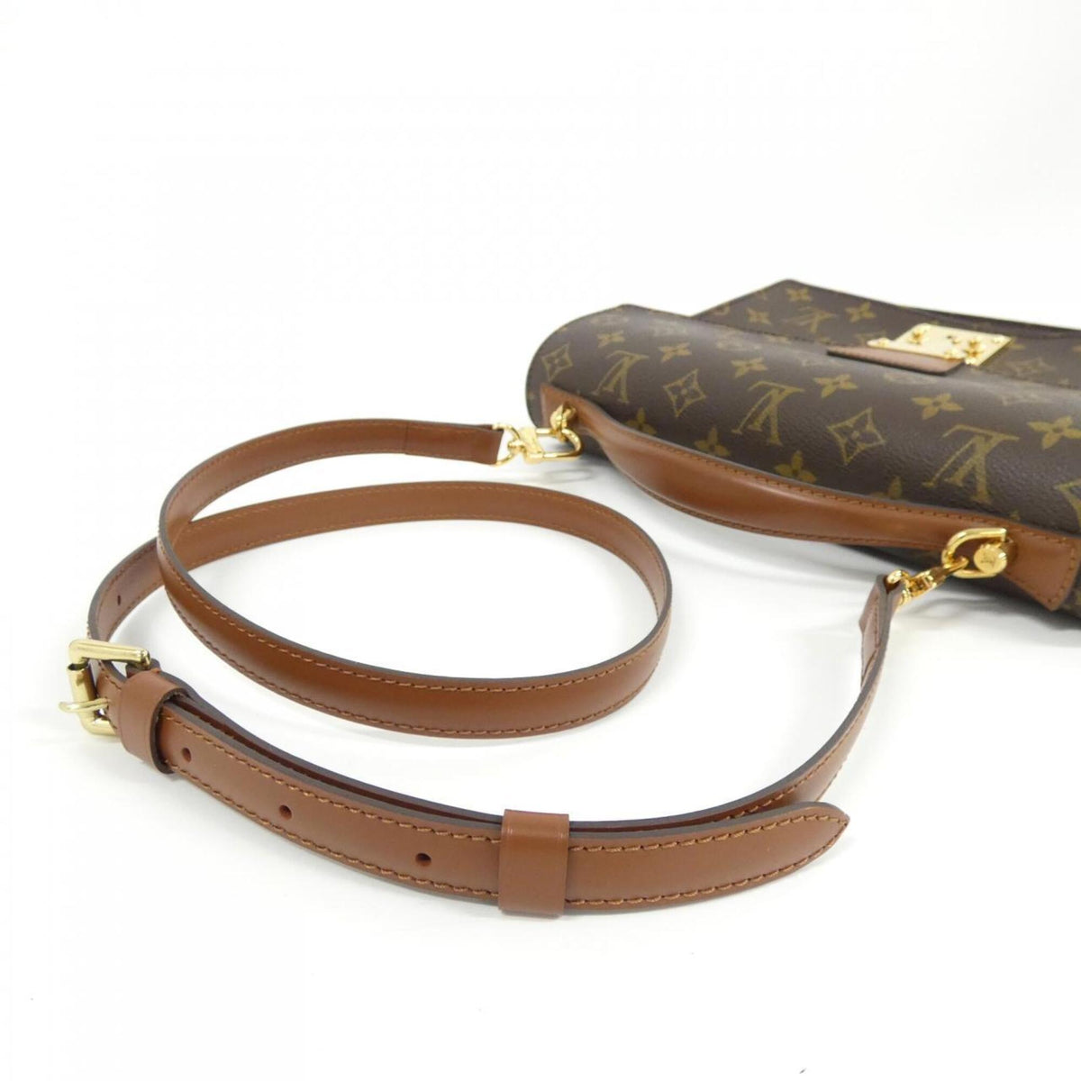 Louis Vuitton Marron Coated Canvas Handbag (Pre-Owned)