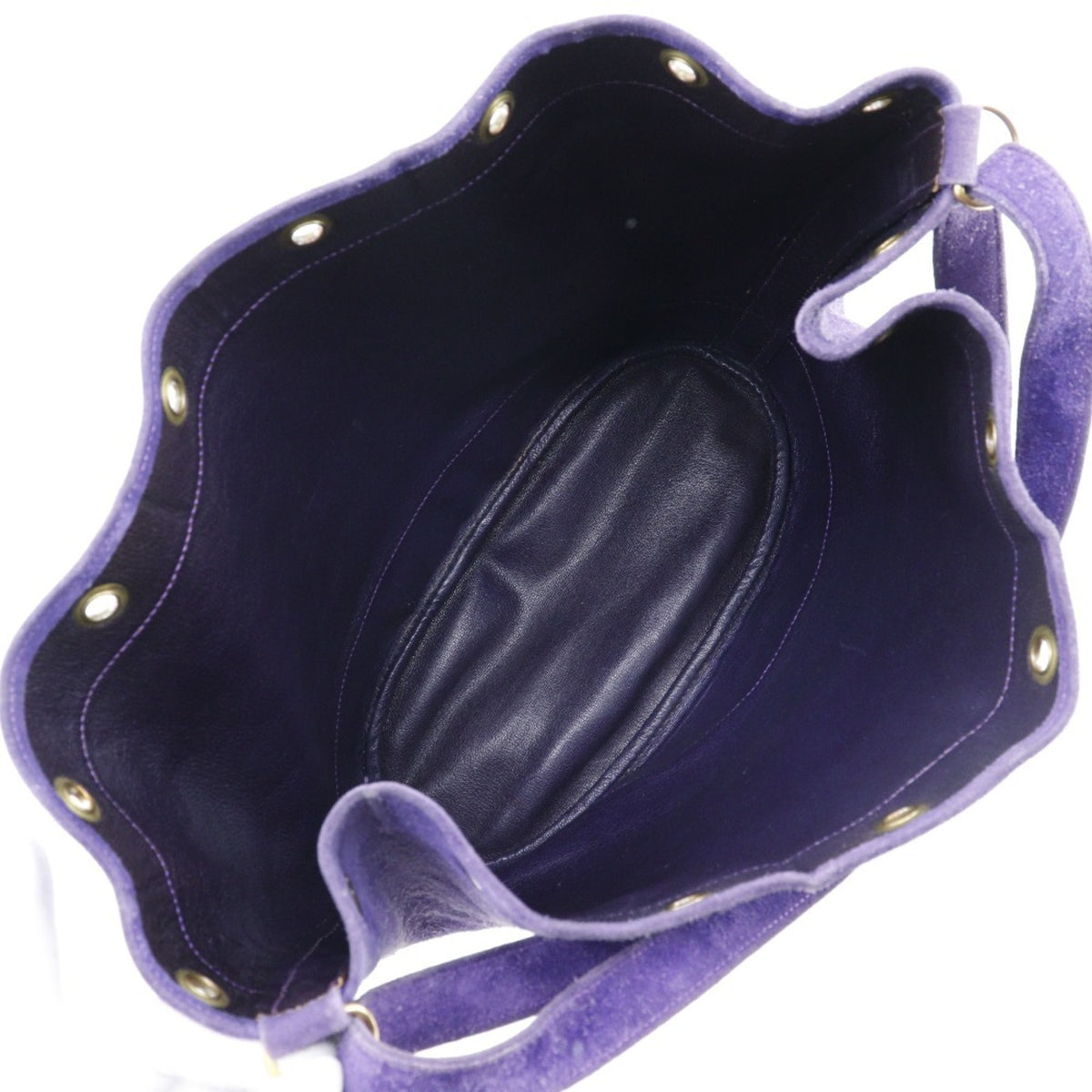 Hermes Purple Suede Shoulder Bag (Pre-Owned)