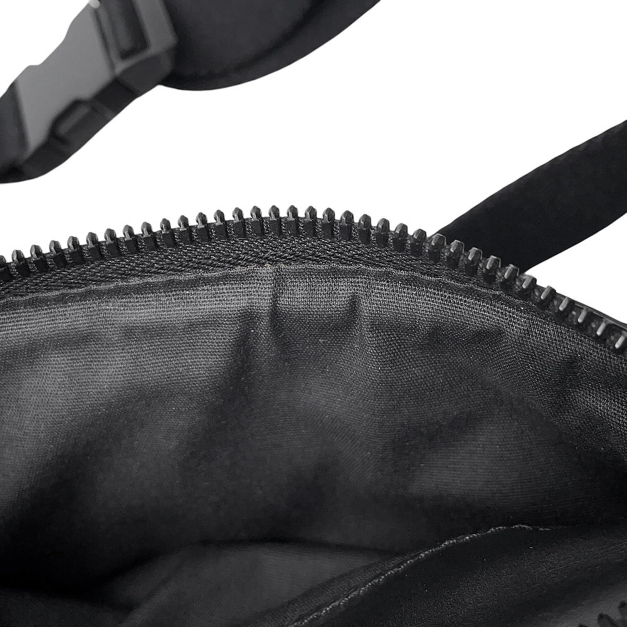 Bottega Veneta Black Leather Canvas Handbag Sling Bag (Pre-Owned)