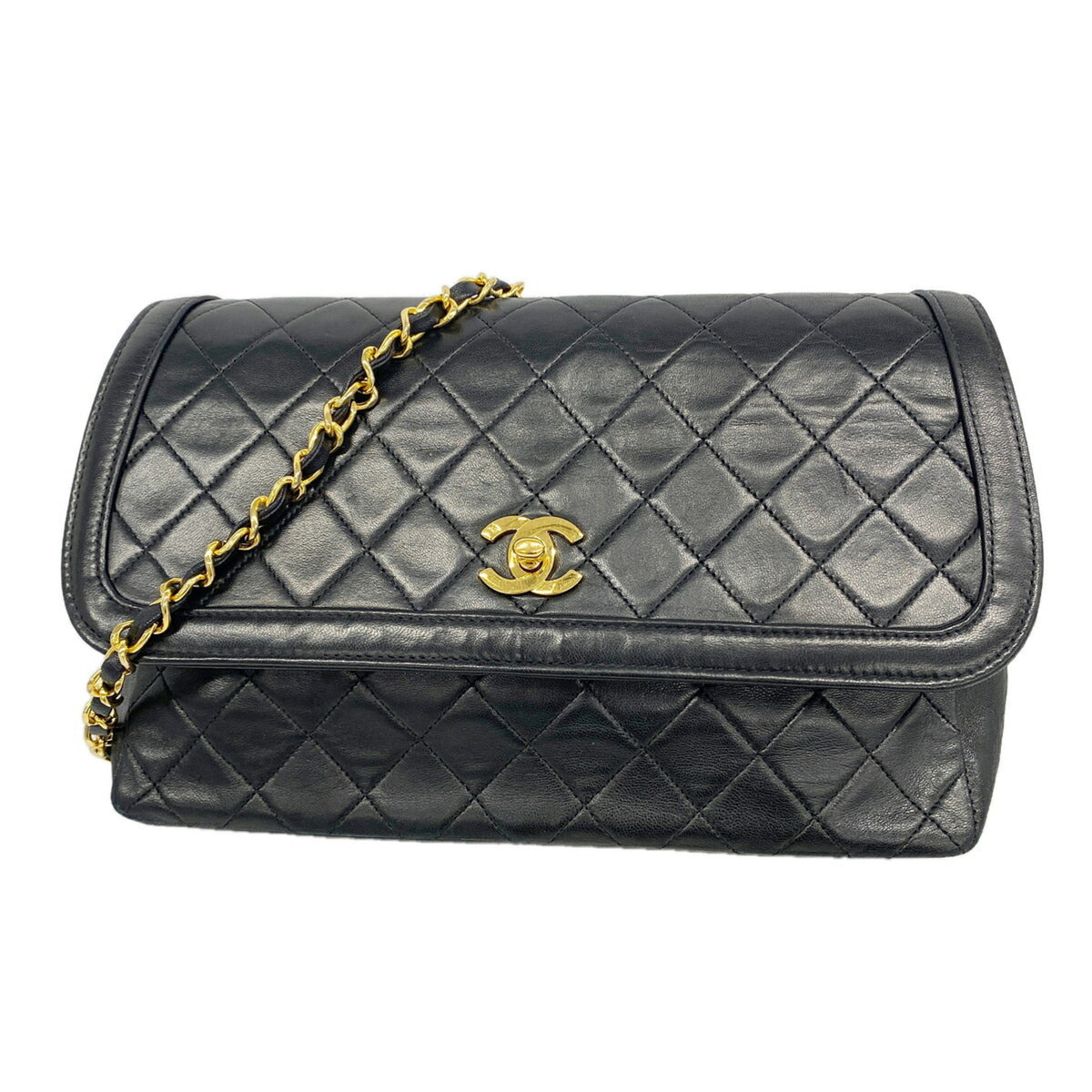 Chanel Black Leather Shoulder Bag (Pre-Owned)