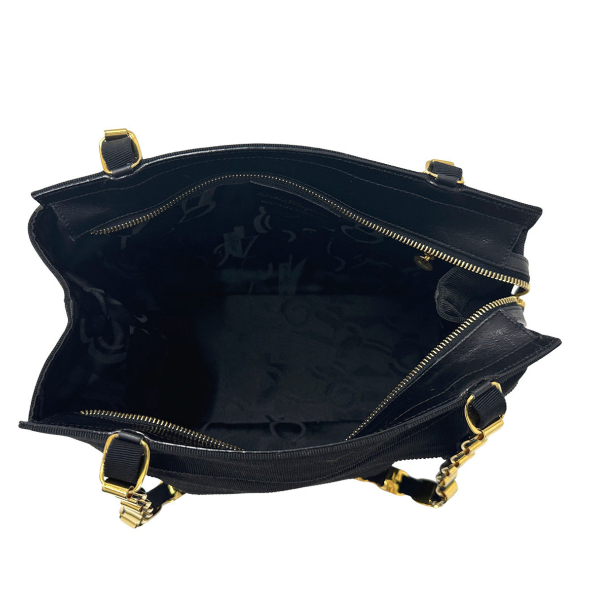 Salvatore Ferragamo Black Nylon Shoulder Bag (Pre-Owned)