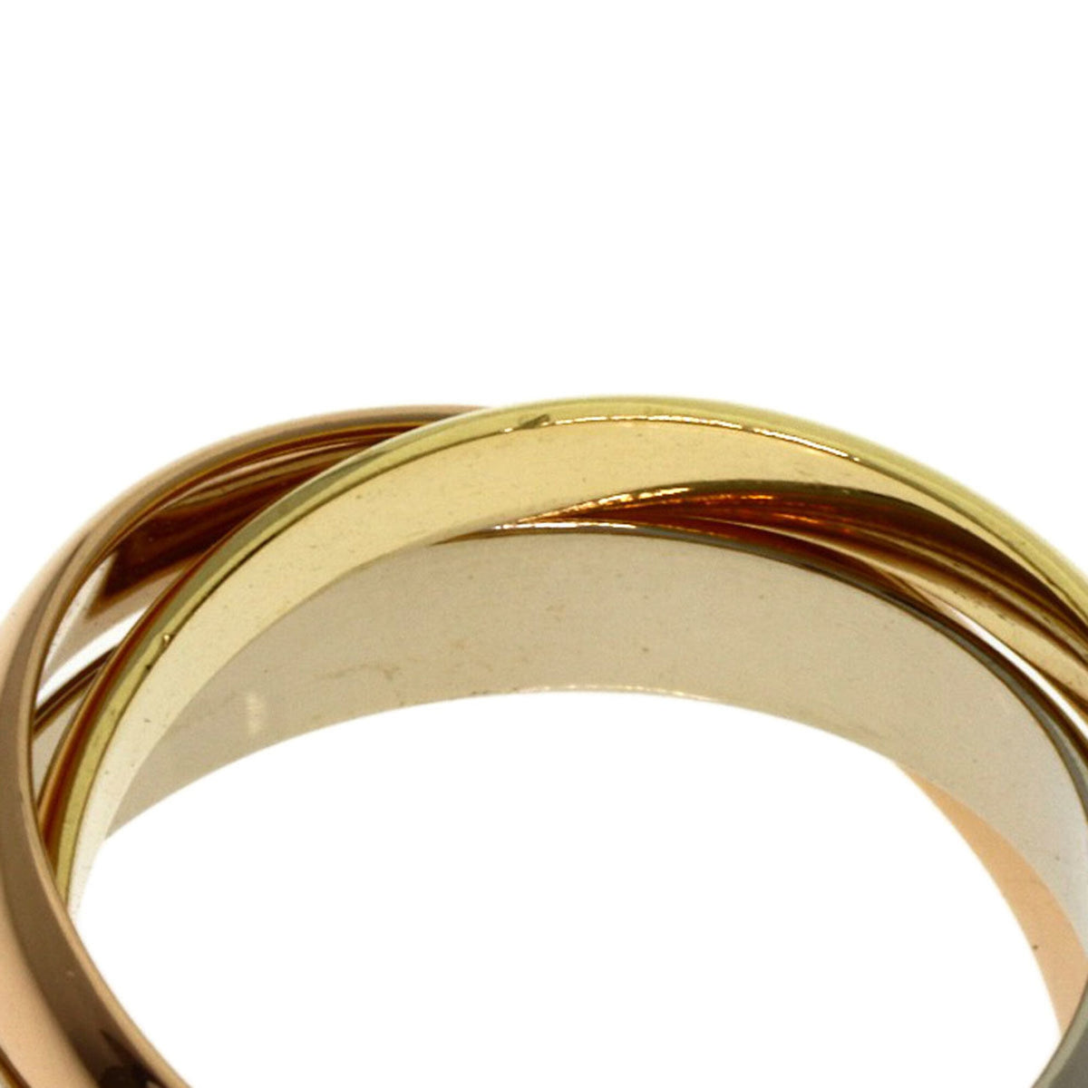 Cartier Trinity Pink White Yellow Band Ring (Pre-Owned)