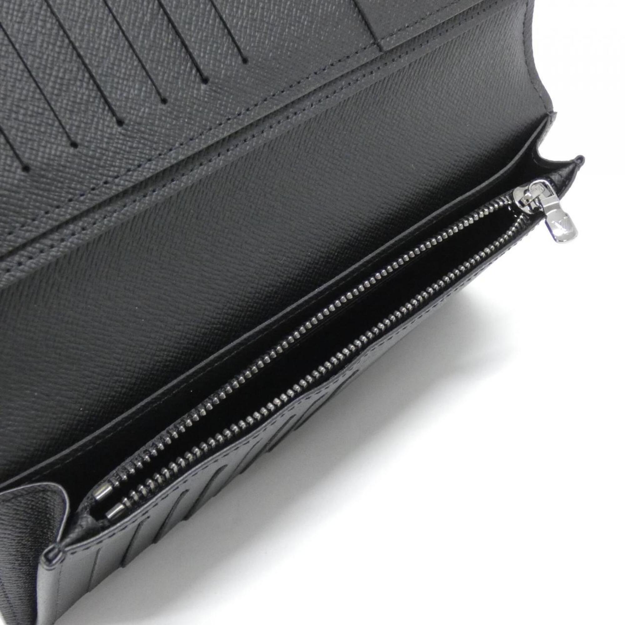 Louis Vuitton Monogram Eclipse Black Coated Canvas Long Wallet (Bi-Fold) (Pre-Owned)
