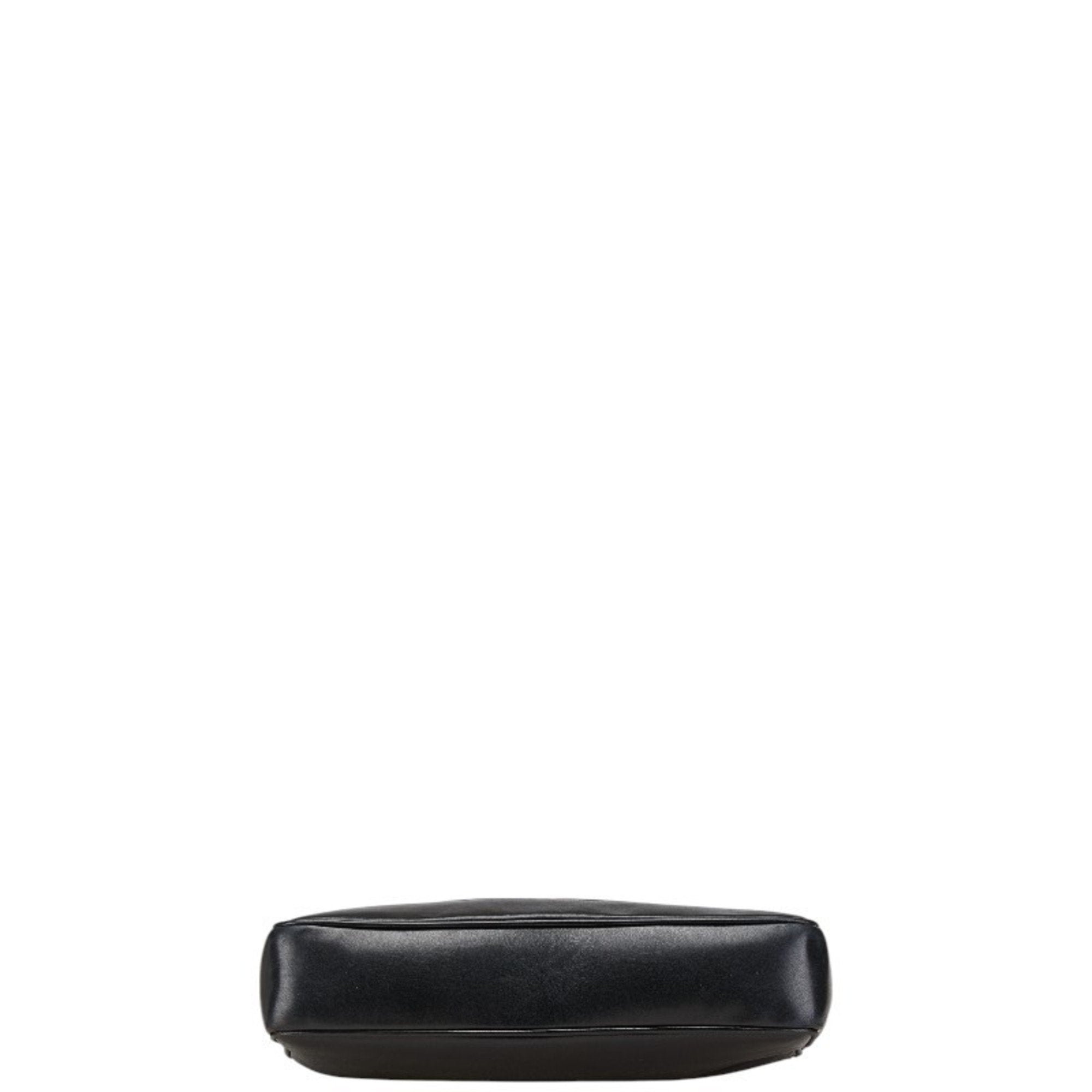 Chanel Black Leather Shoulder Bag Tote Bag (Pre-Owned)