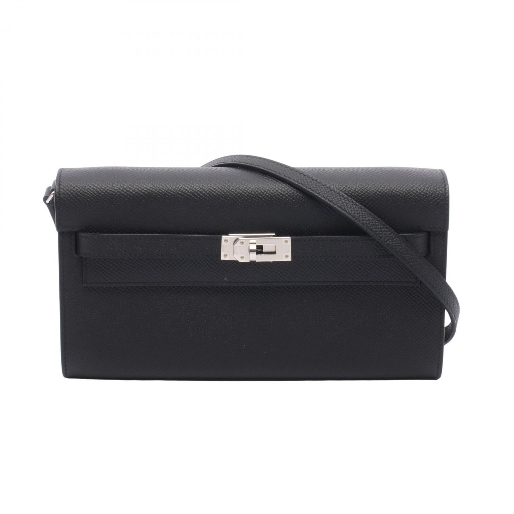 Hermes Black Epsom Leather Handbag Shoulder Bag (Pre-Owned)