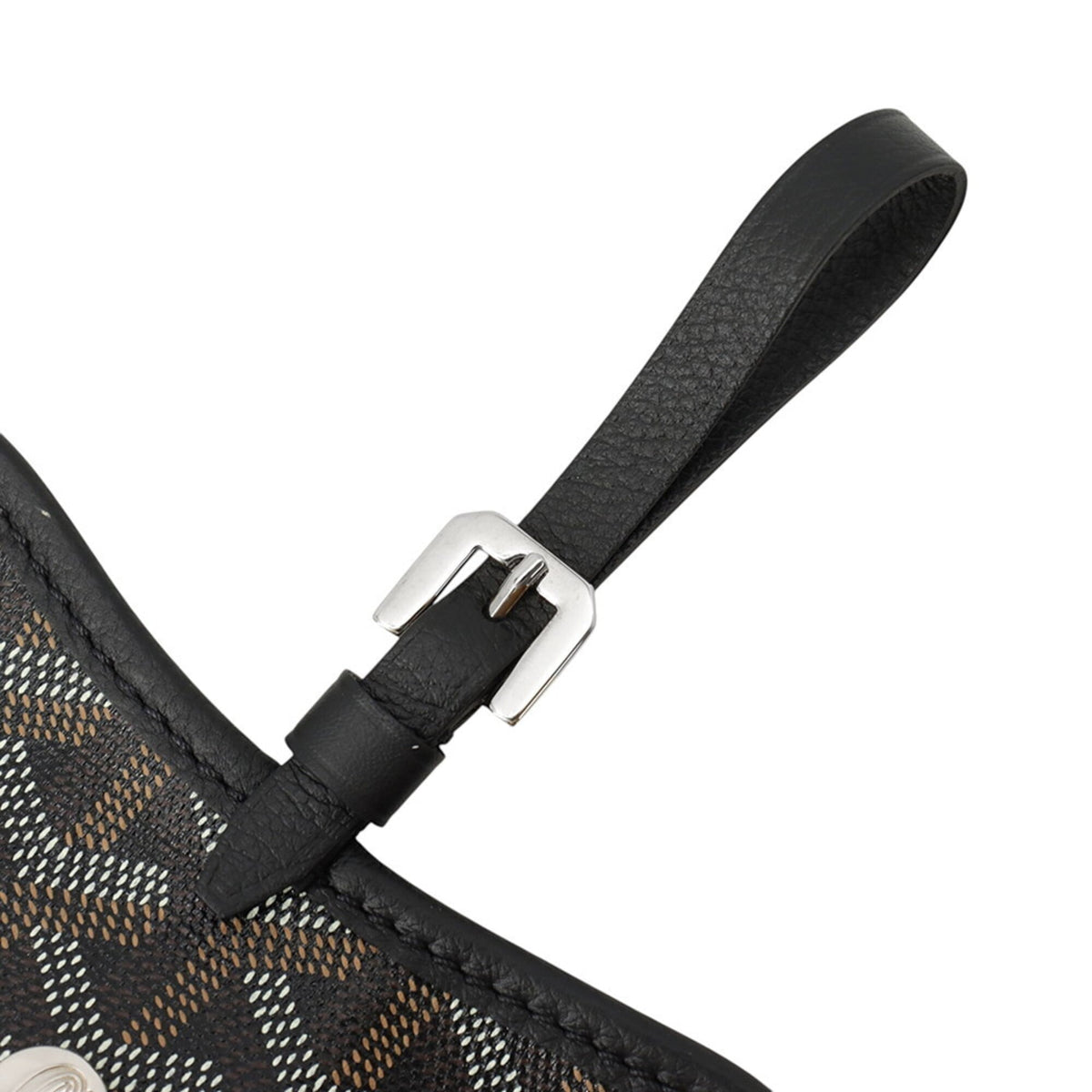 Goyard Black Brown White Pvc Leather Handbag (Pre-Owned)