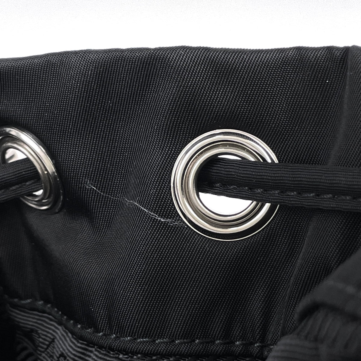 Prada Black Nylon Leather Backpack (Pre-Owned)