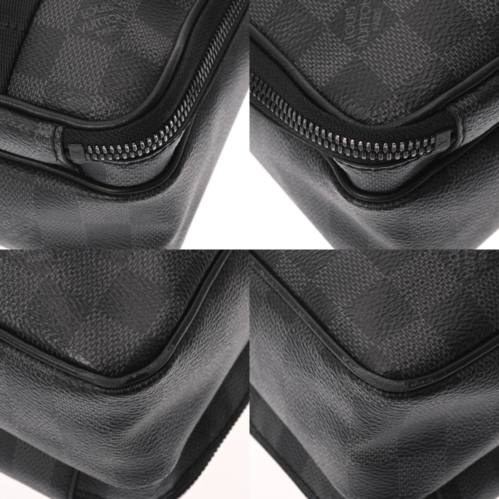 Louis Vuitton Black Damier Graphite Canvas Shoulder Bag (Pre-Owned)