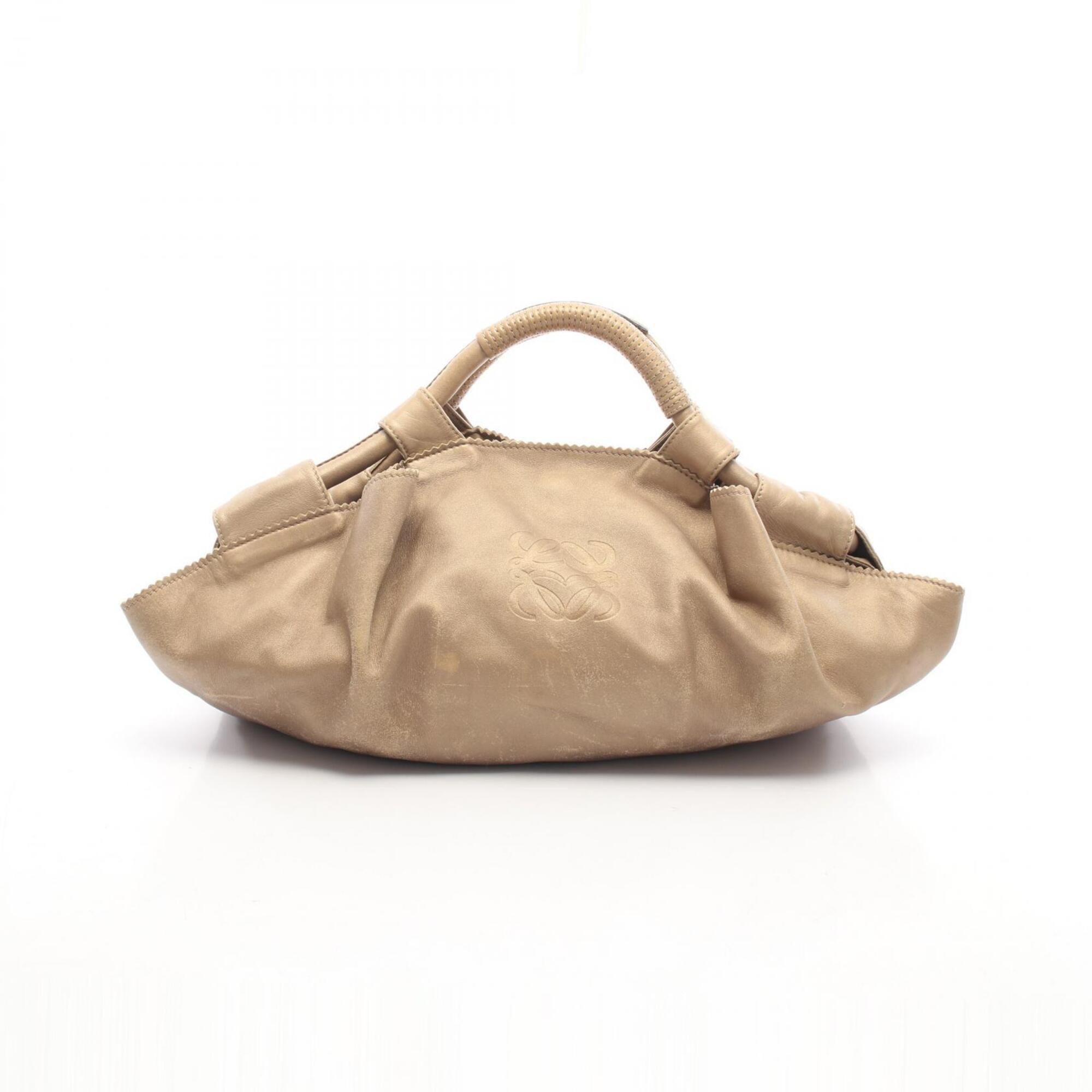 Loewe Gold Leather Handbag (Pre-Owned)