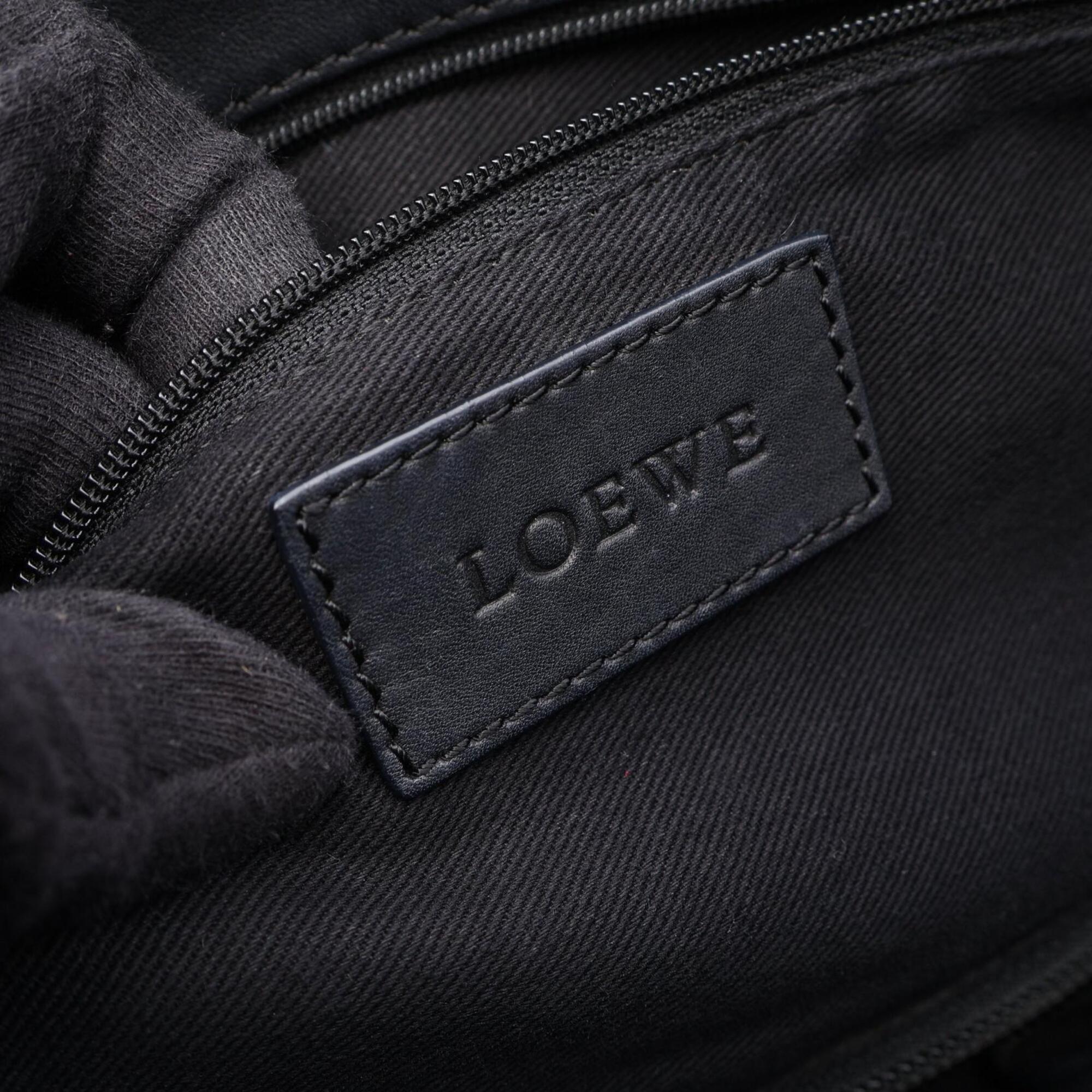 Loewe Black Leather Handbag Tote Bag (Pre-Owned)