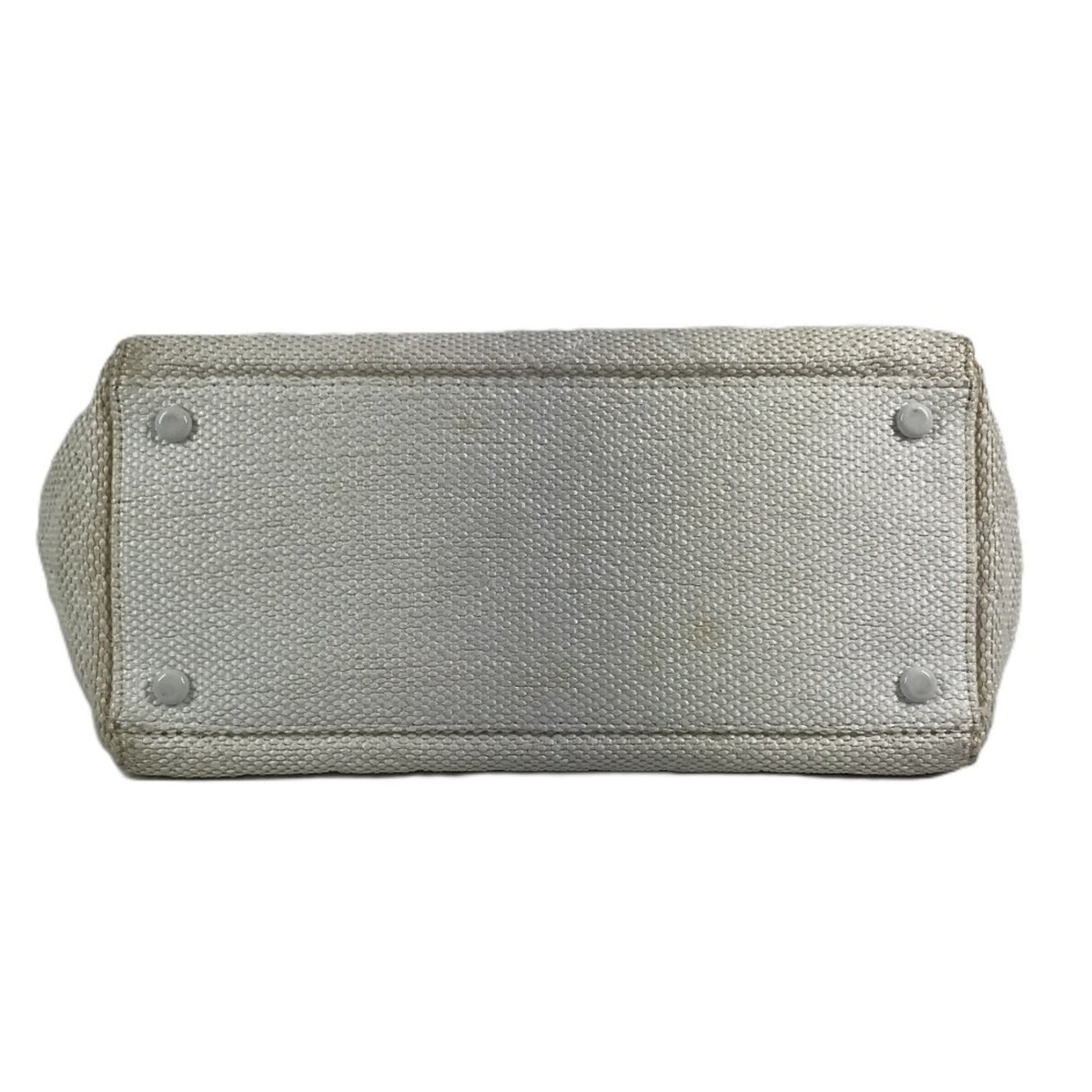 Chanel White Hemp Shoulder Bag Tote Bag (Pre-Owned)