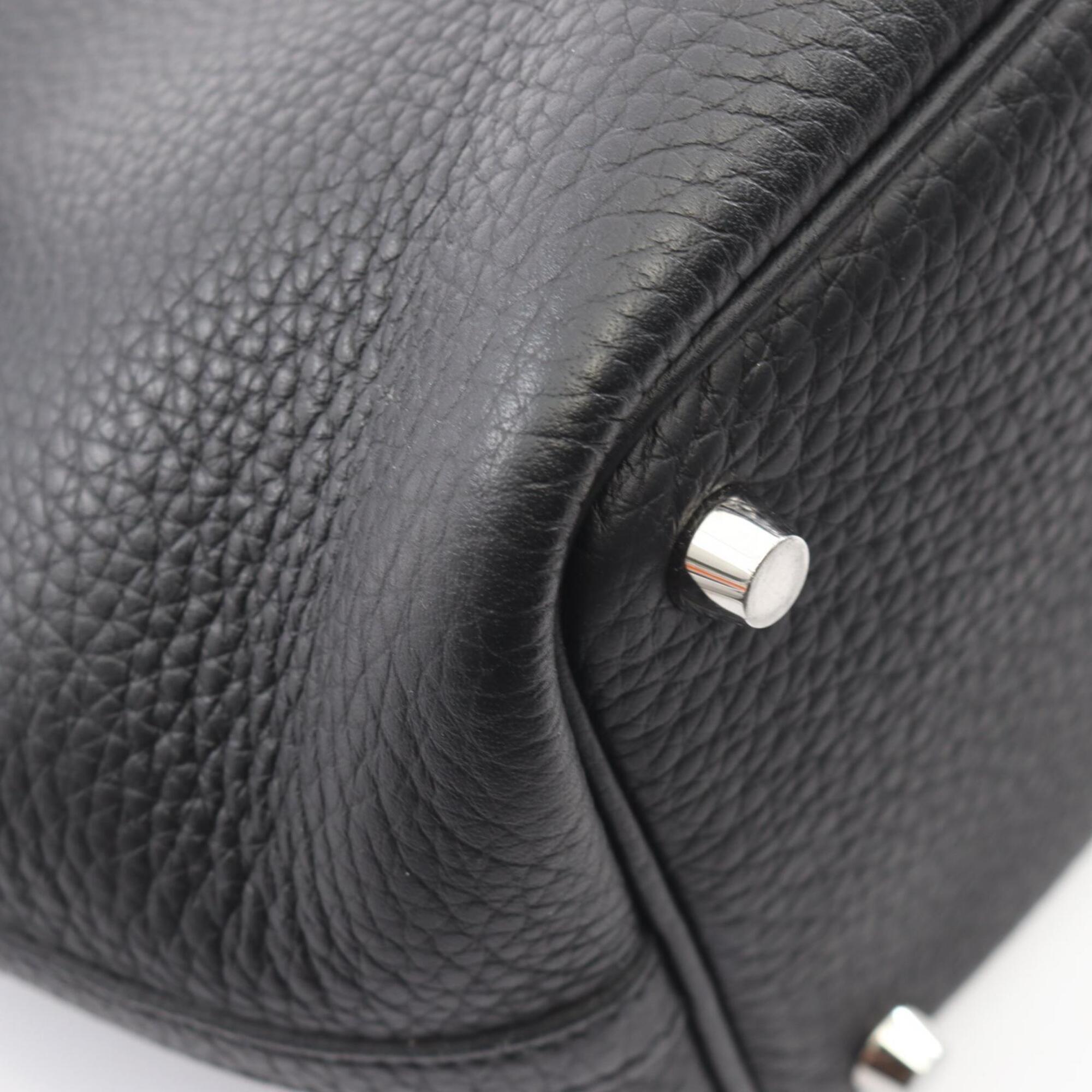 Hermes Black Taurillon Clemence Leather Leather Handbag (Pre-Owned)