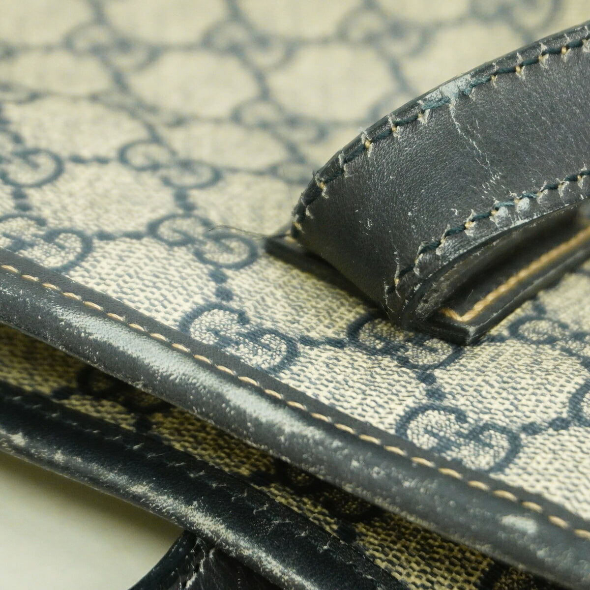 Gucci Navy Pvc Tote Bag (Pre-Owned)
