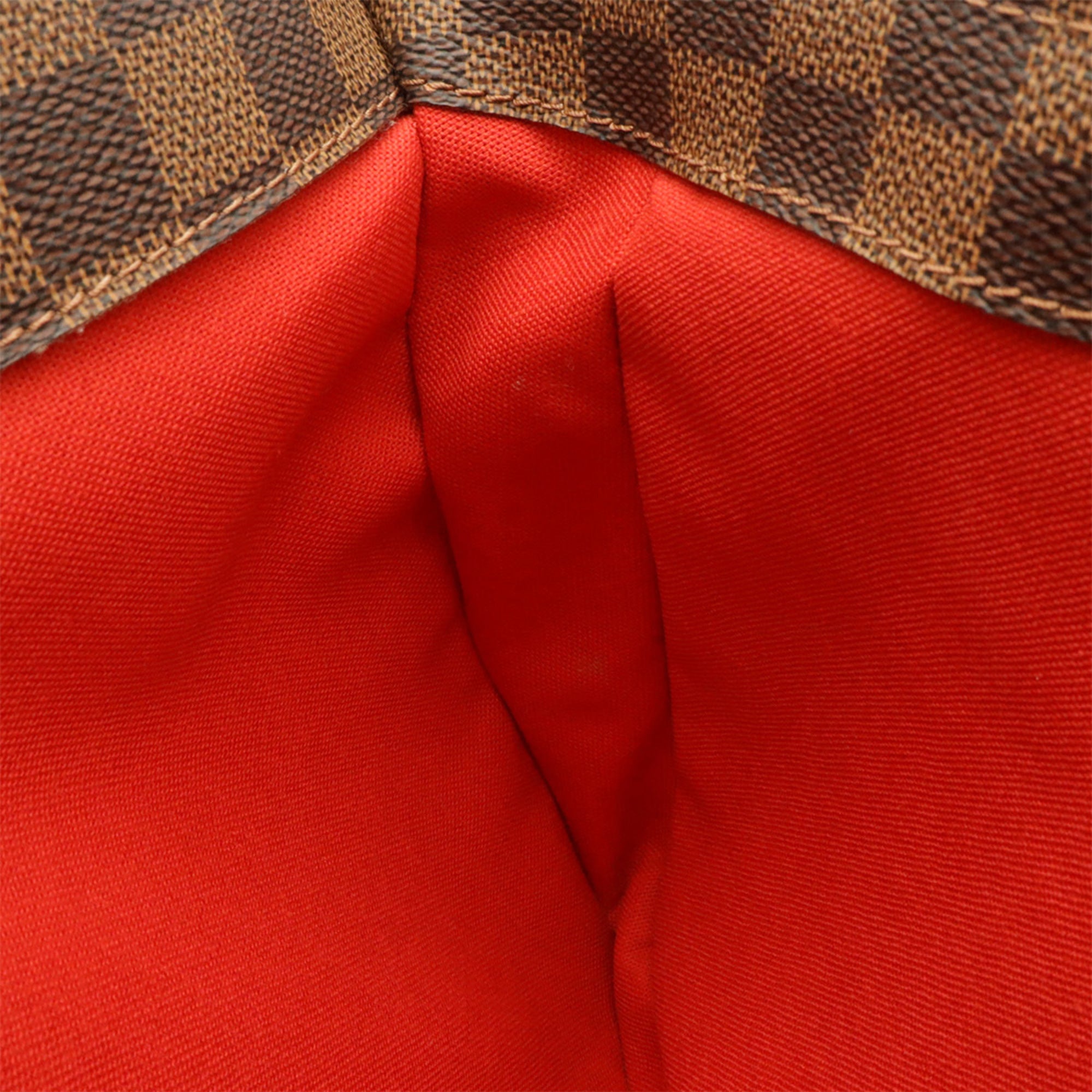 Louis Vuitton Brown Damier Canvas Pvc Shoulder Bag Tote Bag (Pre-Owned)